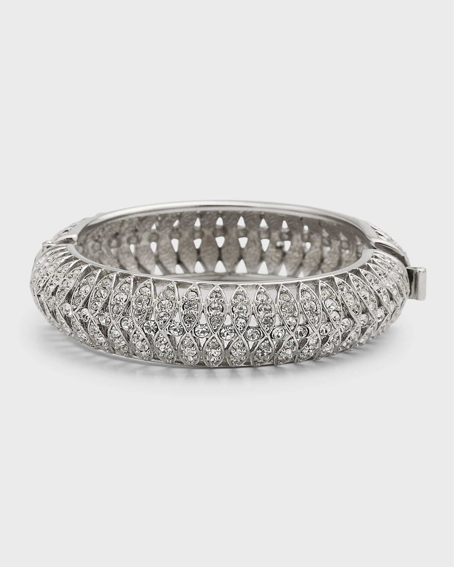 Pave bangle bracelet clearance