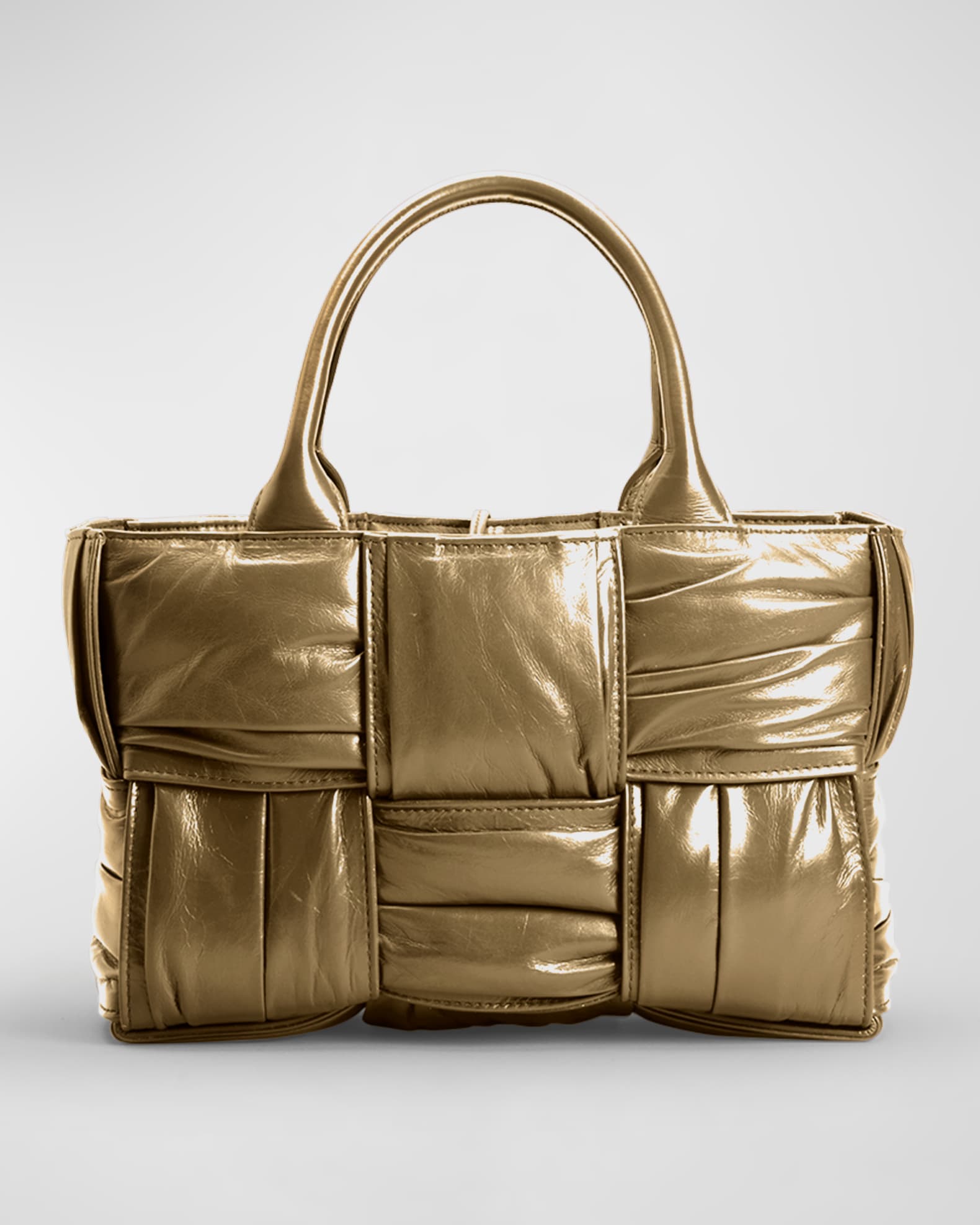 Bottega Veneta Medium Leather Intreccio Arco Tote Bag