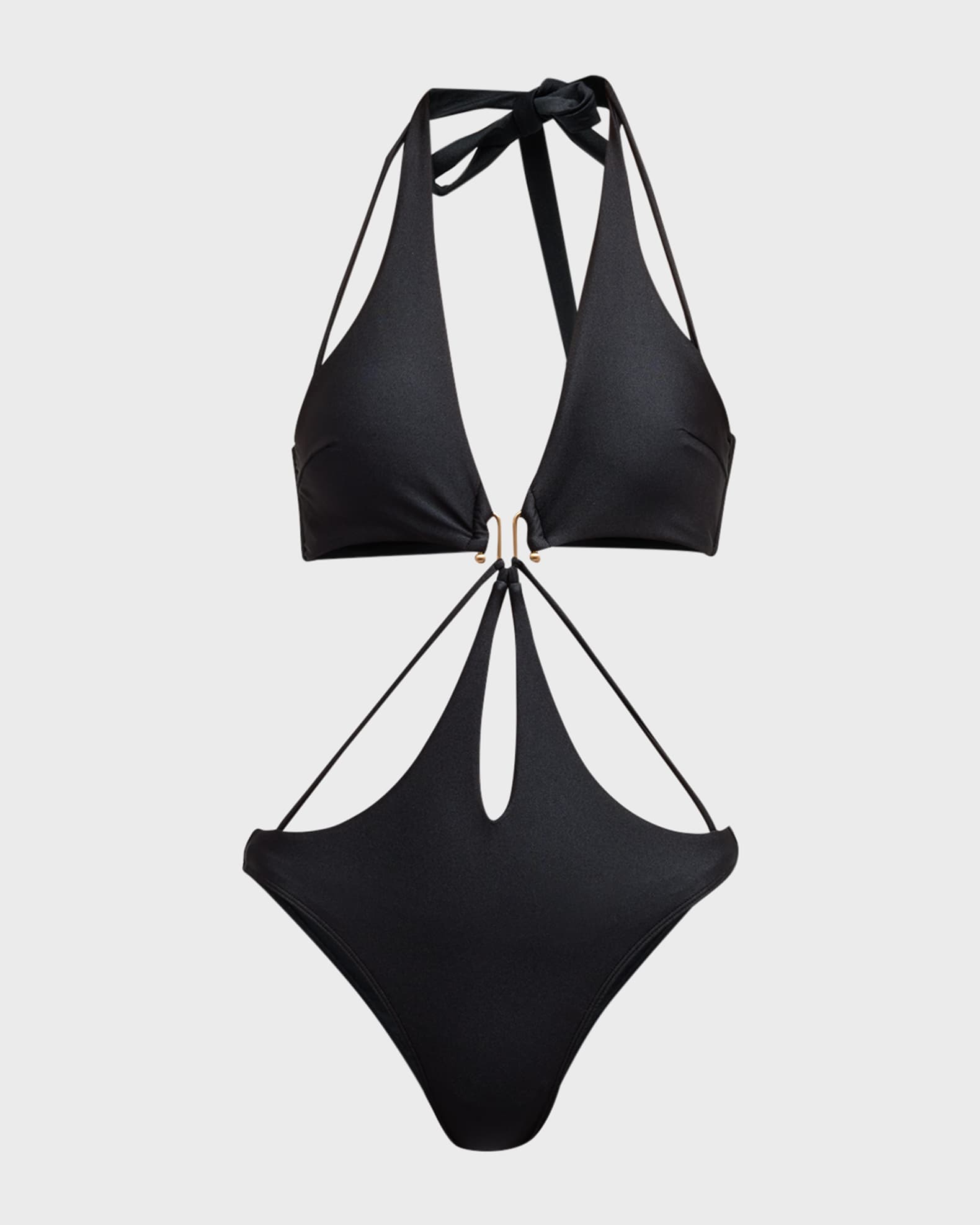 Cult Gaia Knowles Strappy Cutout One-Piece Swimsuit | Neiman Marcus