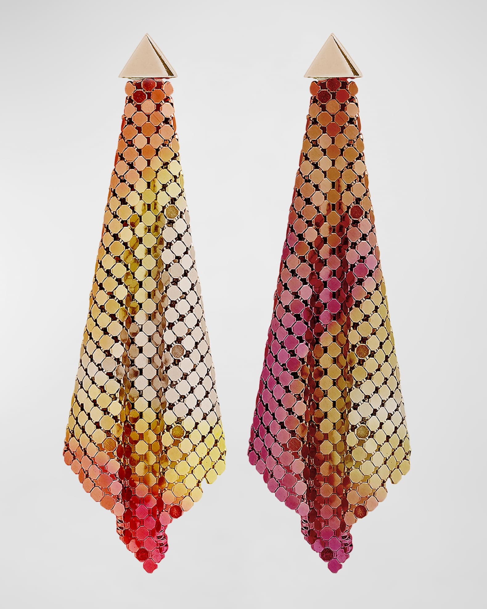 Paco Rabanne Triangle Chandelier Statement Earrings Neiman Marcus