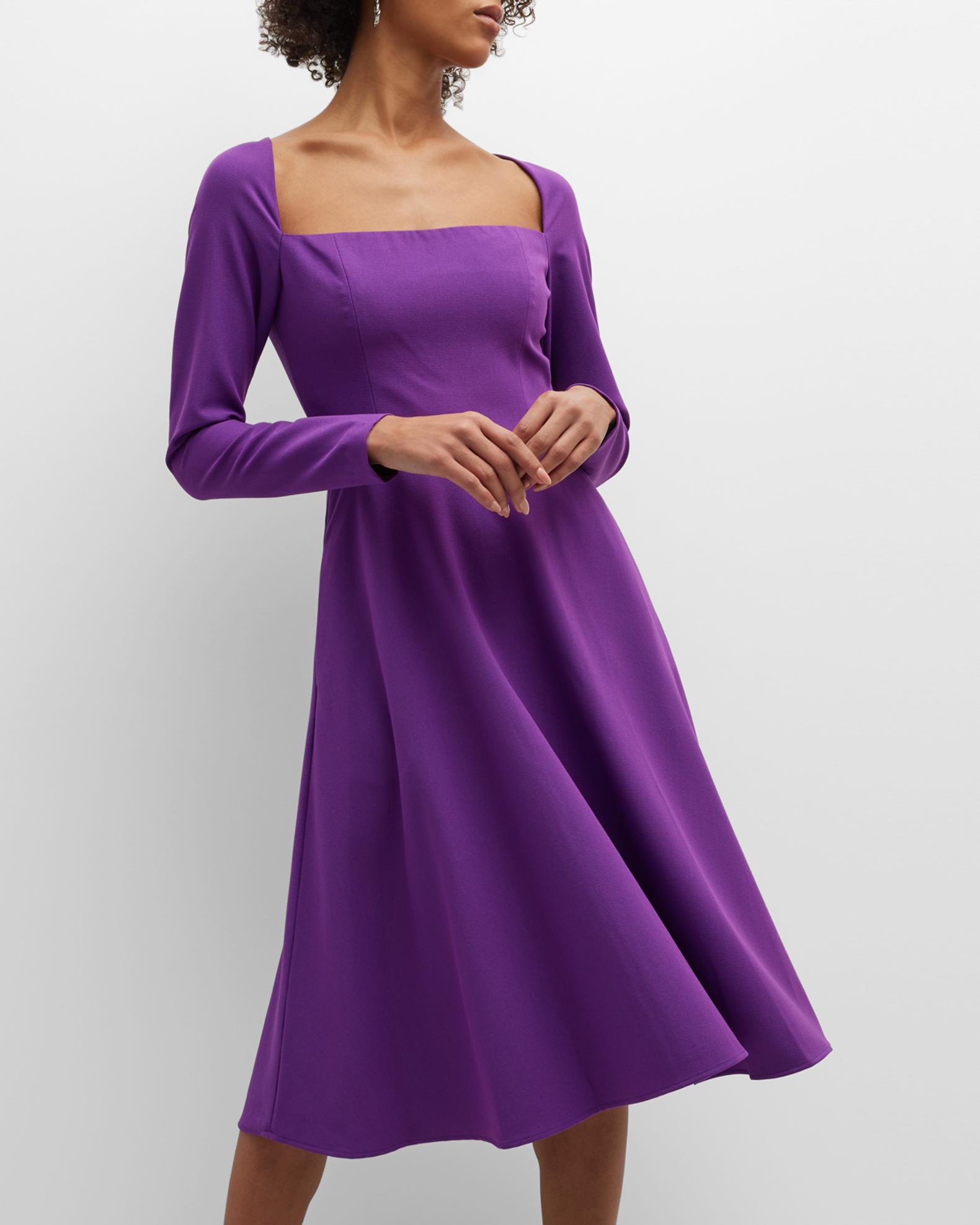 cotton silk dress Size:17Â½ 36/37 DressLength:Midi Bell Sleeve Lace Dress