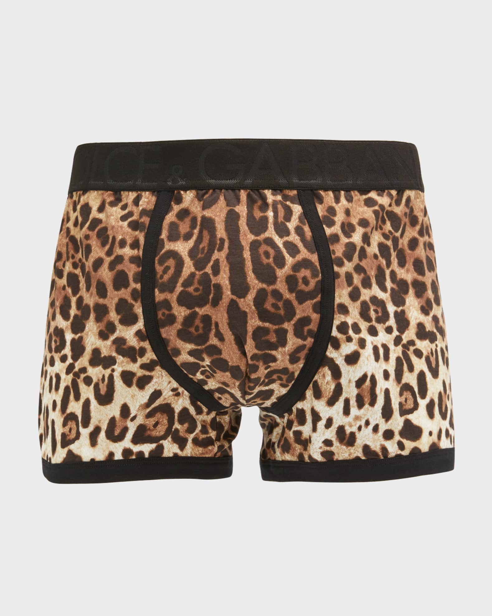 Dolce&Gabbana Men's Leopard-Print Boxer Briefs | Neiman Marcus