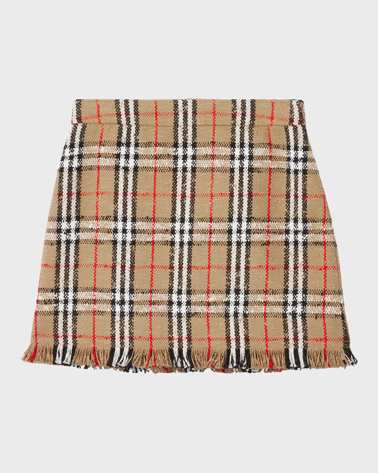 Burberry Catia Tweed Mini Skirt | Neiman Marcus