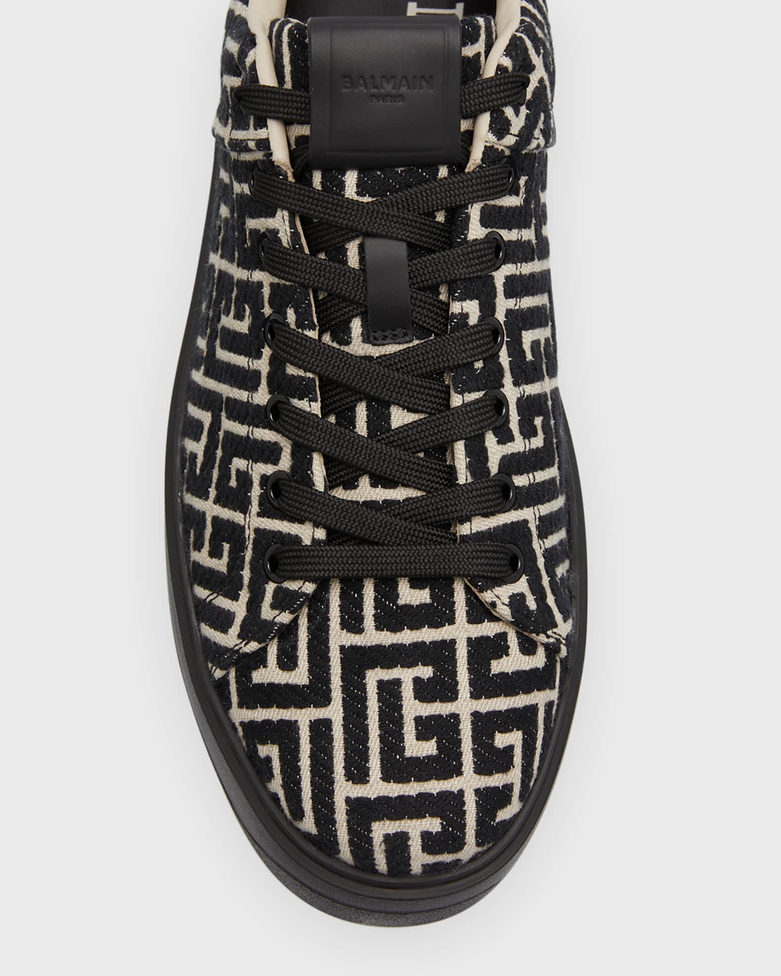 Men's B-Court Gradient Sole Leather Low-Top Sneakers