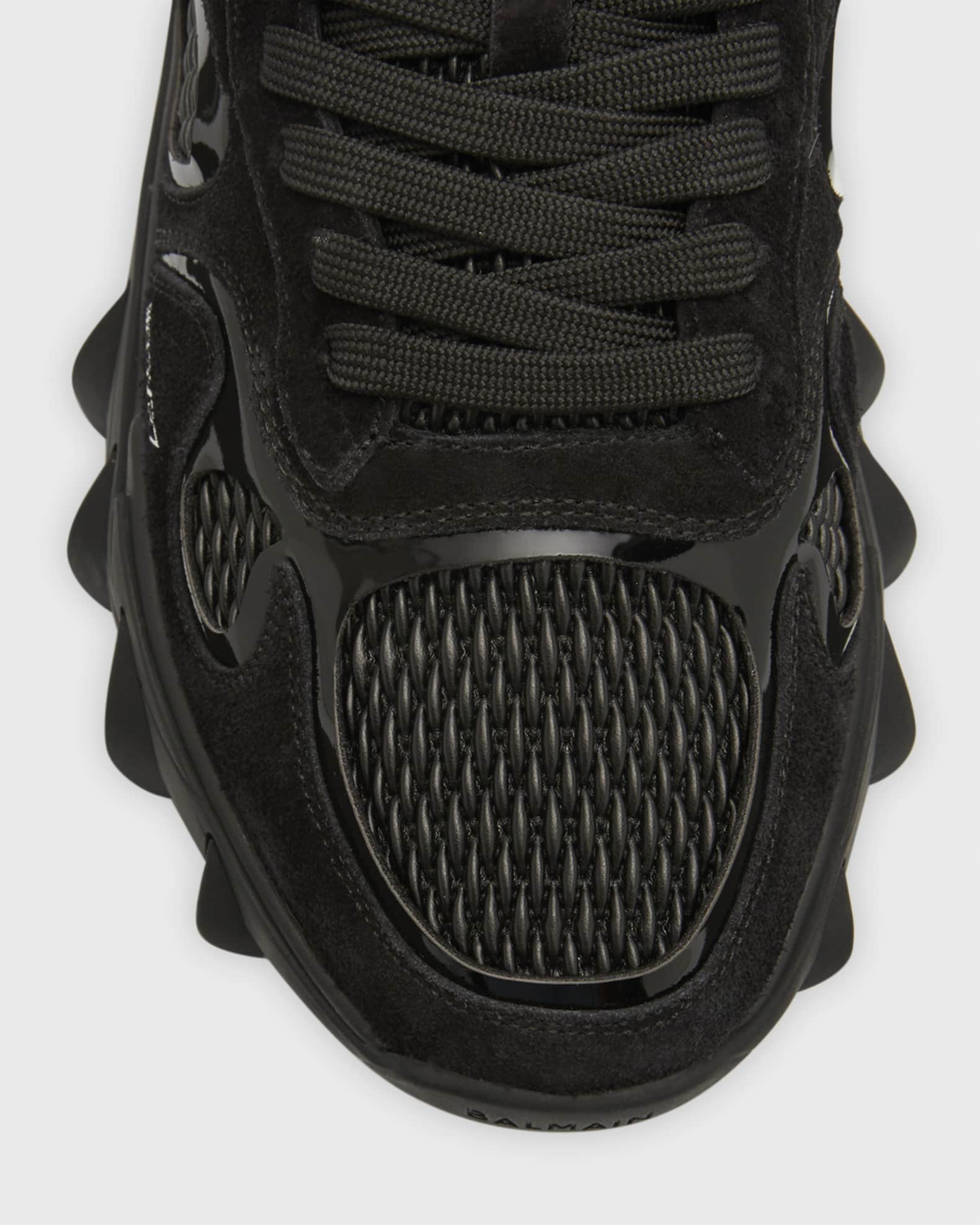 BALMAIN バルマン B-East スエード スニーカー black 大人気