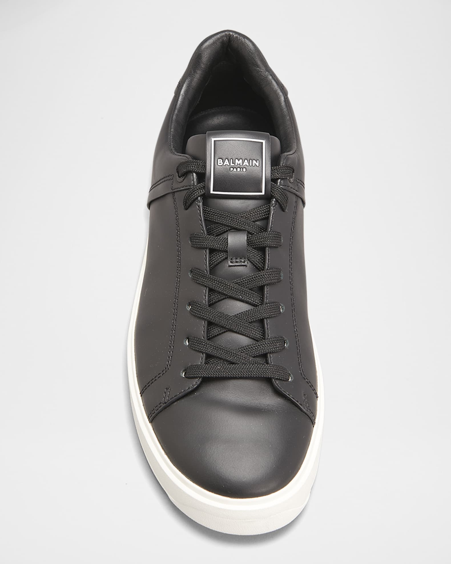 Balmain Men's B-Court Leather Low-Top Sneakers | Neiman Marcus