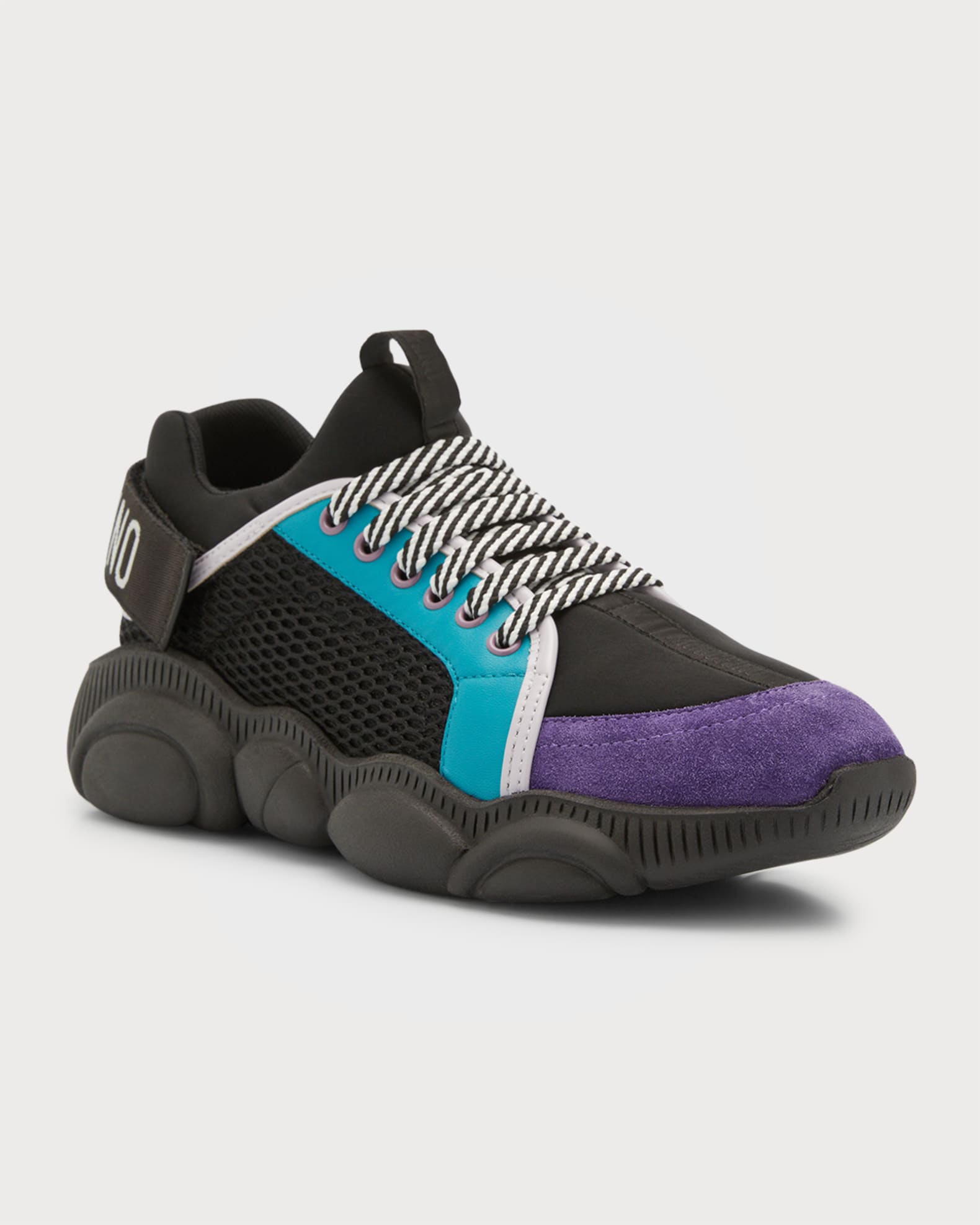 Moschino Men's Color Block Teddy Sole Sneakers | Neiman Marcus
