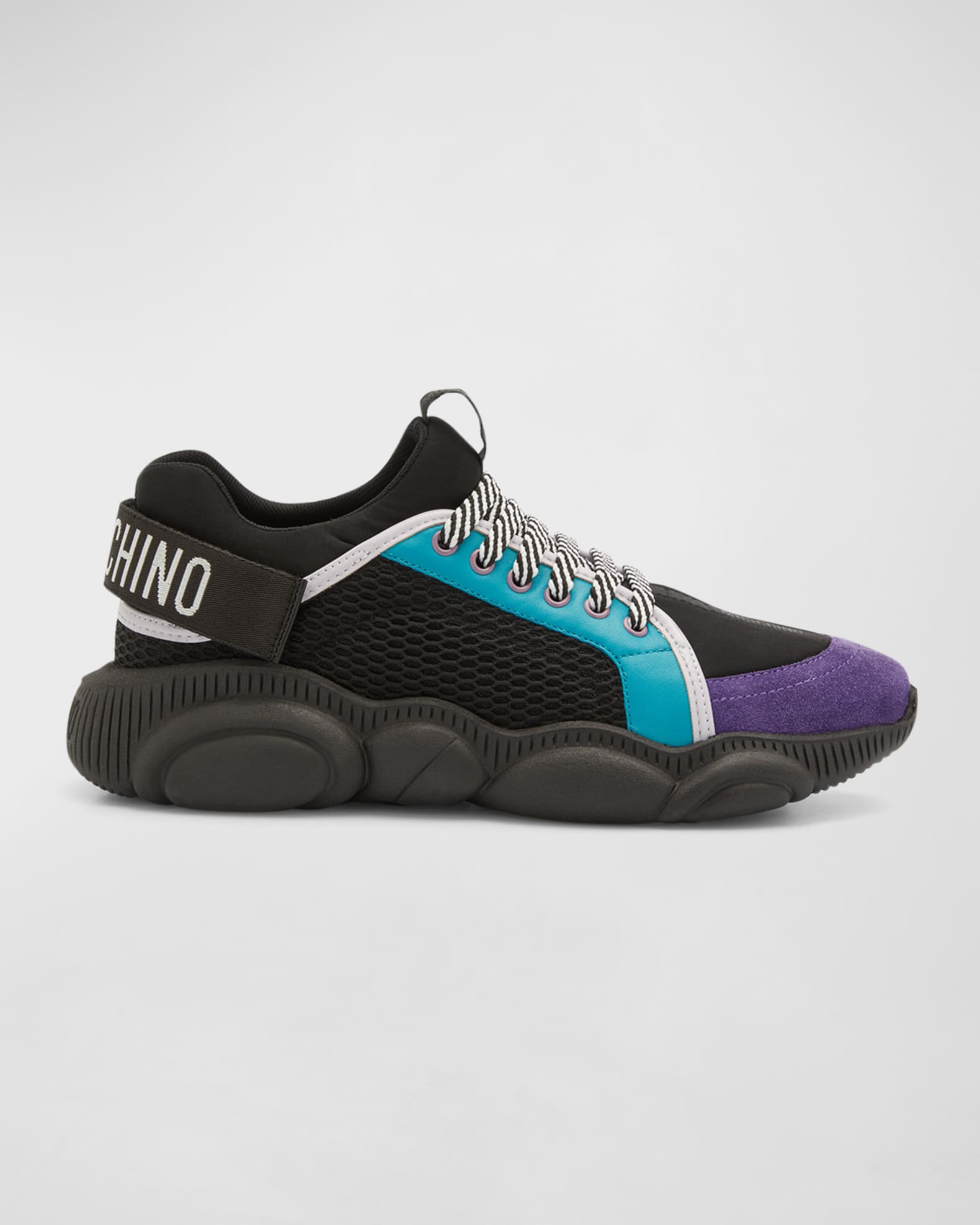 Moschino Men s Color Block Teddy Sole Sneakers Neiman Marcus