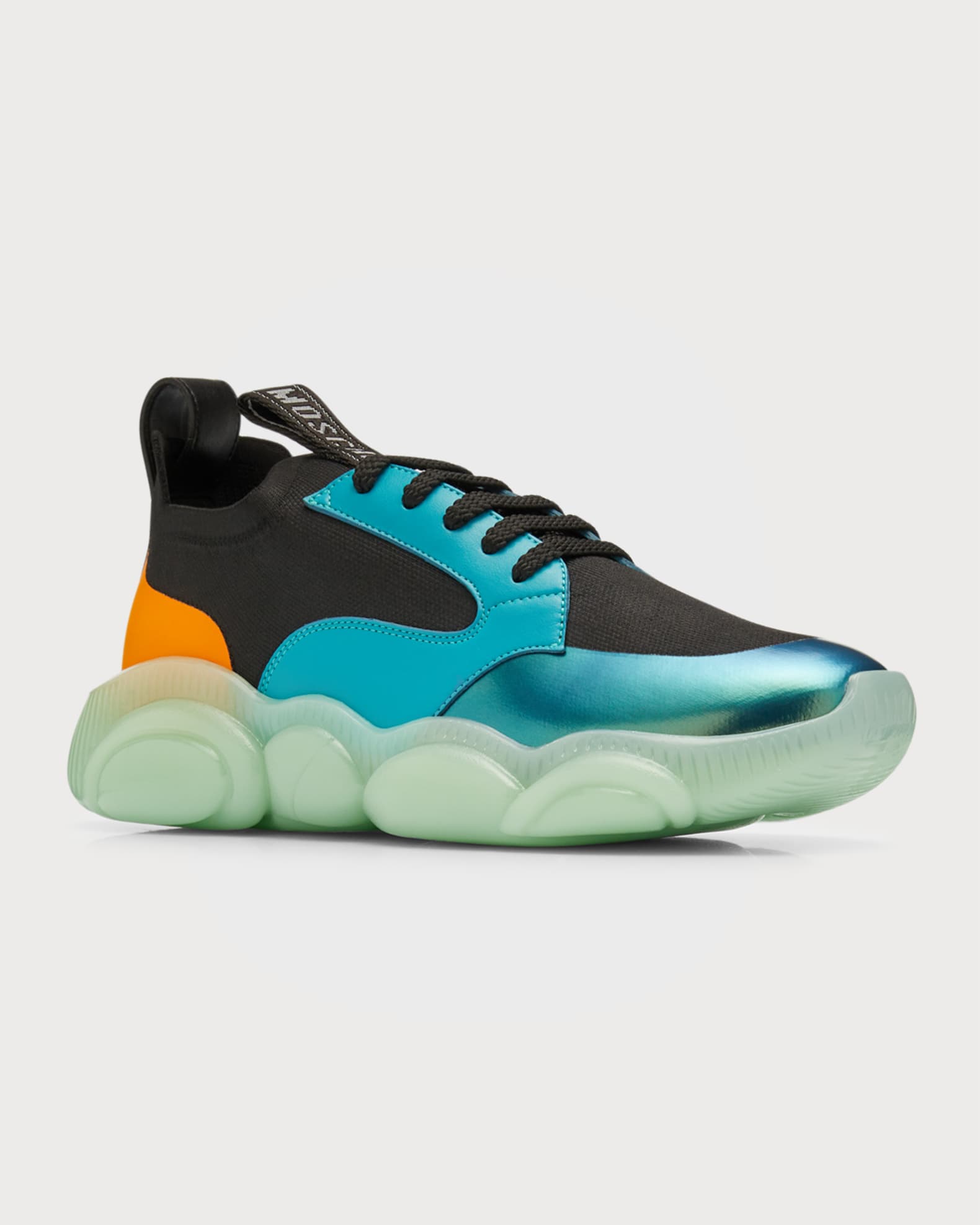 Men's Holographic Teddy Knit Runner Sneakers 1