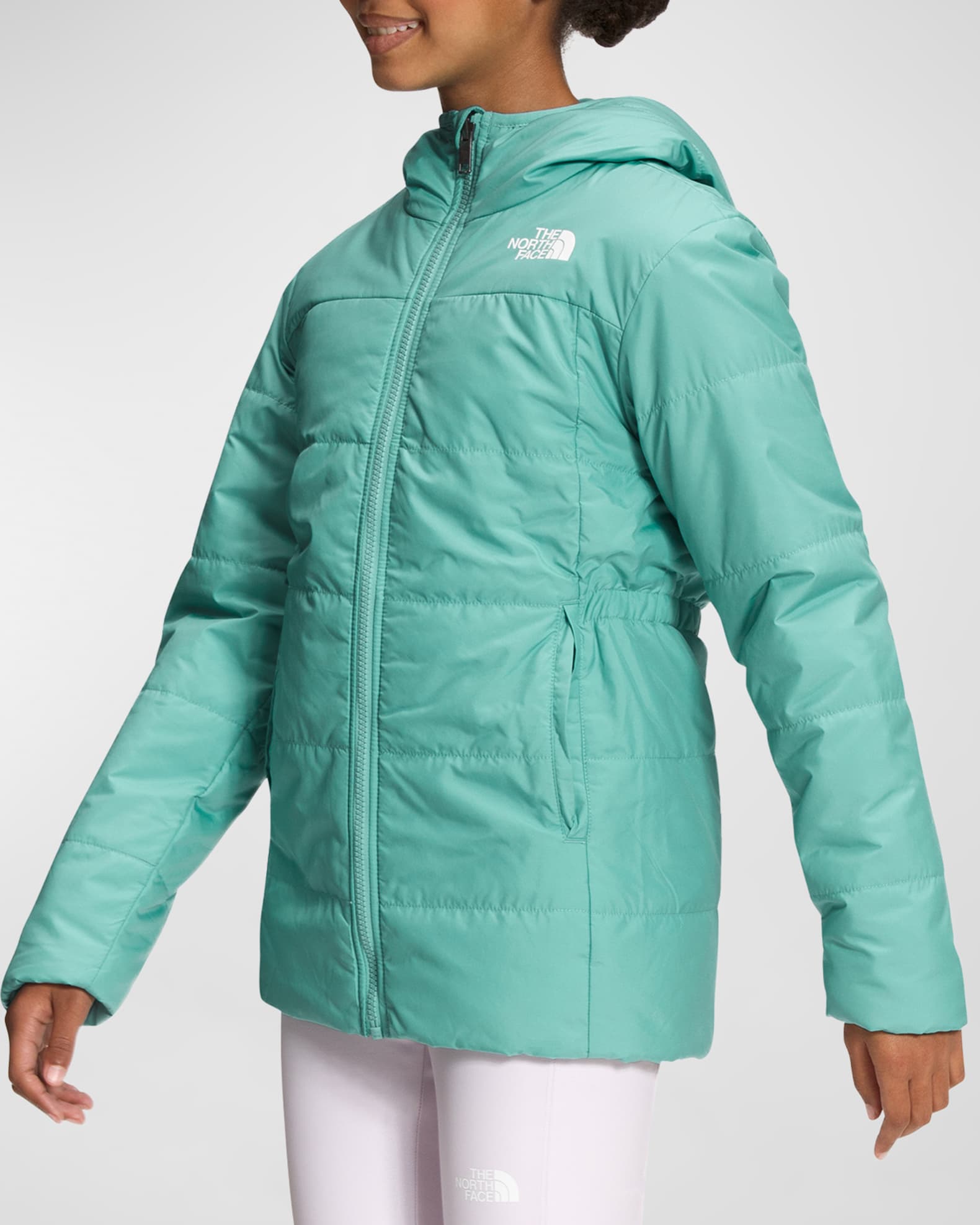 The North Face Girls Mossbud Reversible Parka, Size XSXL Neiman Marcus