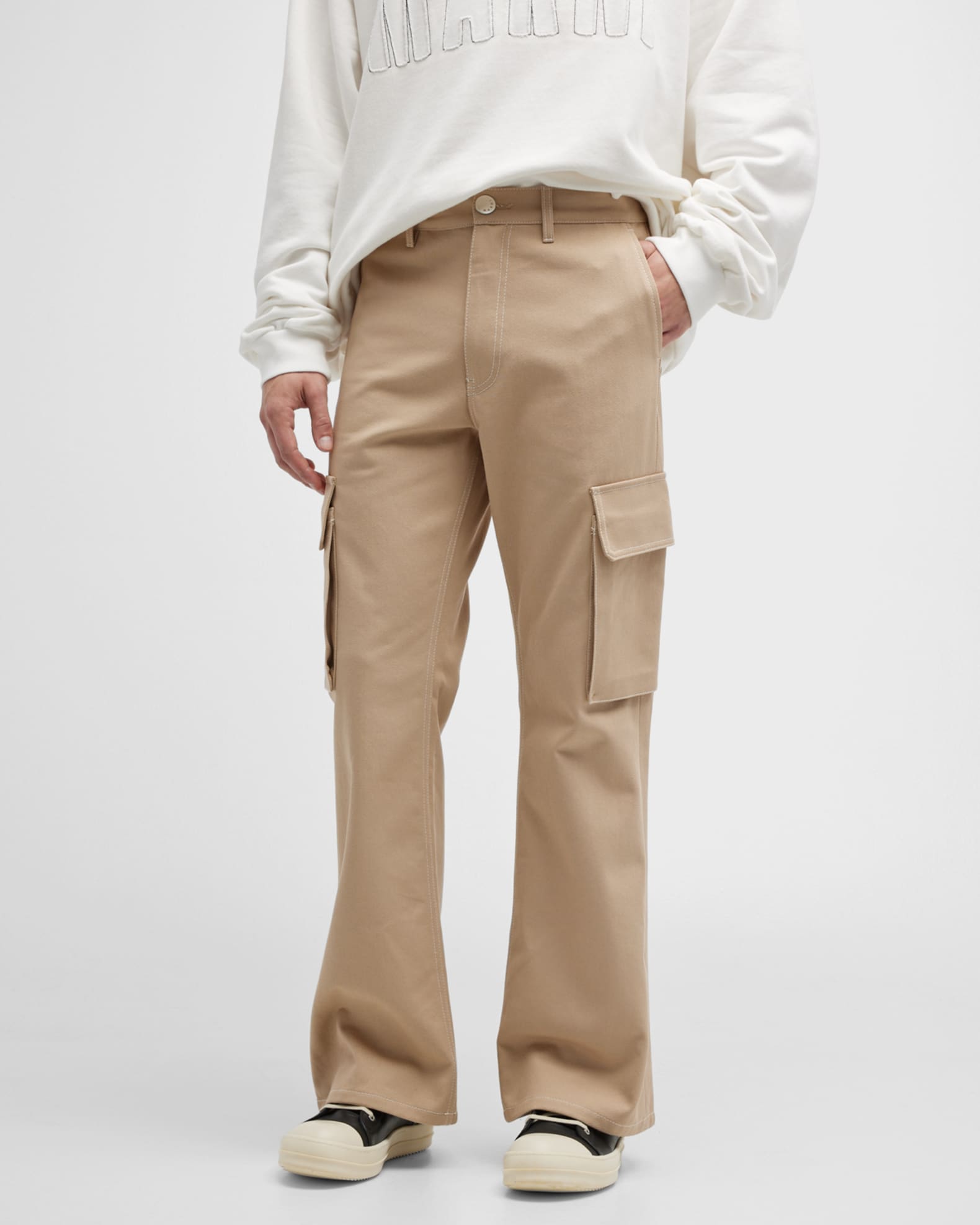 Marni Men's Cotton Cargo Pants Neiman Marcus