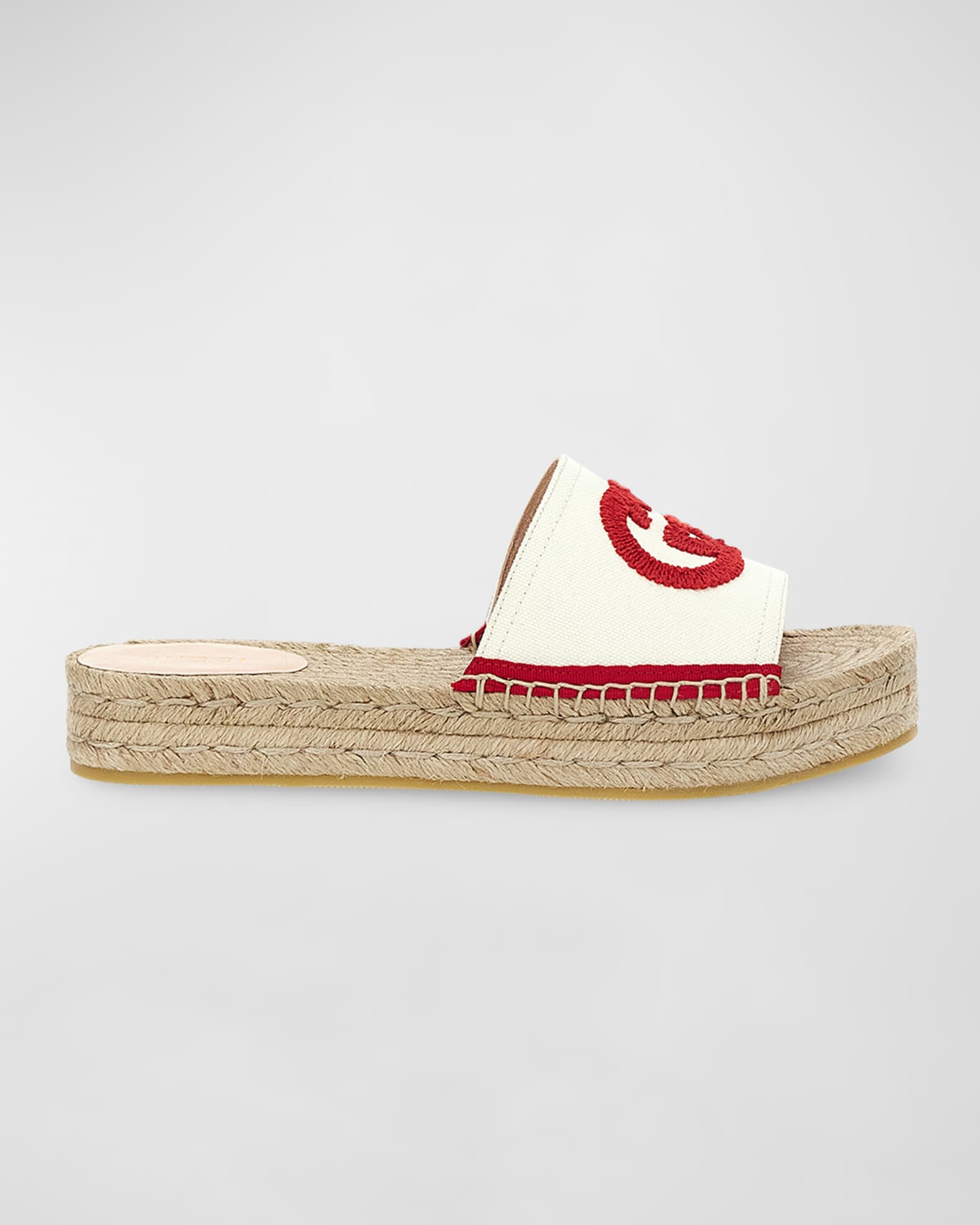 Gucci Carolina Heart Espadrille Wedges