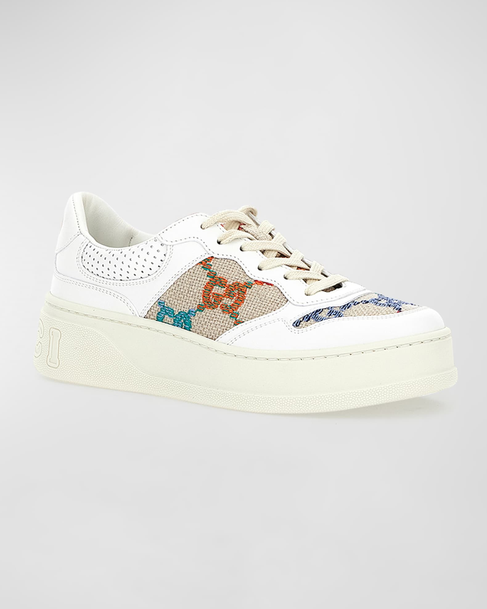 Gucci GG Multicolored Low-Top Sneakers | Neiman Marcus