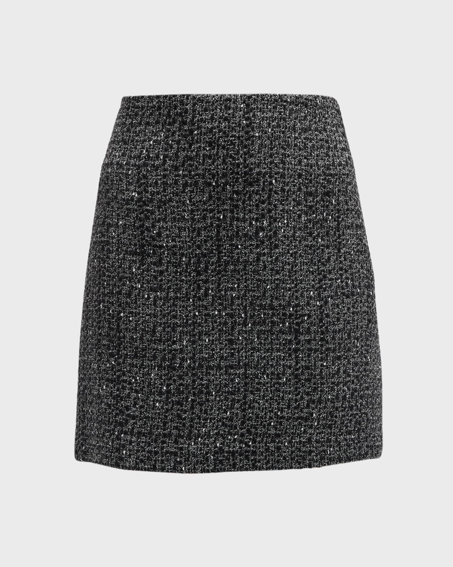 THEORY 10 tri-tiered ruffled mini skirt $215 black white plaid short