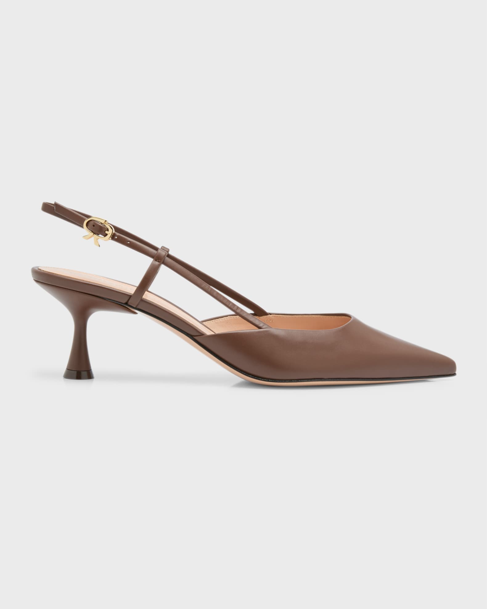 Gianvito Rossi Vitello Calf leather Slingback Mules | Neiman Marcus