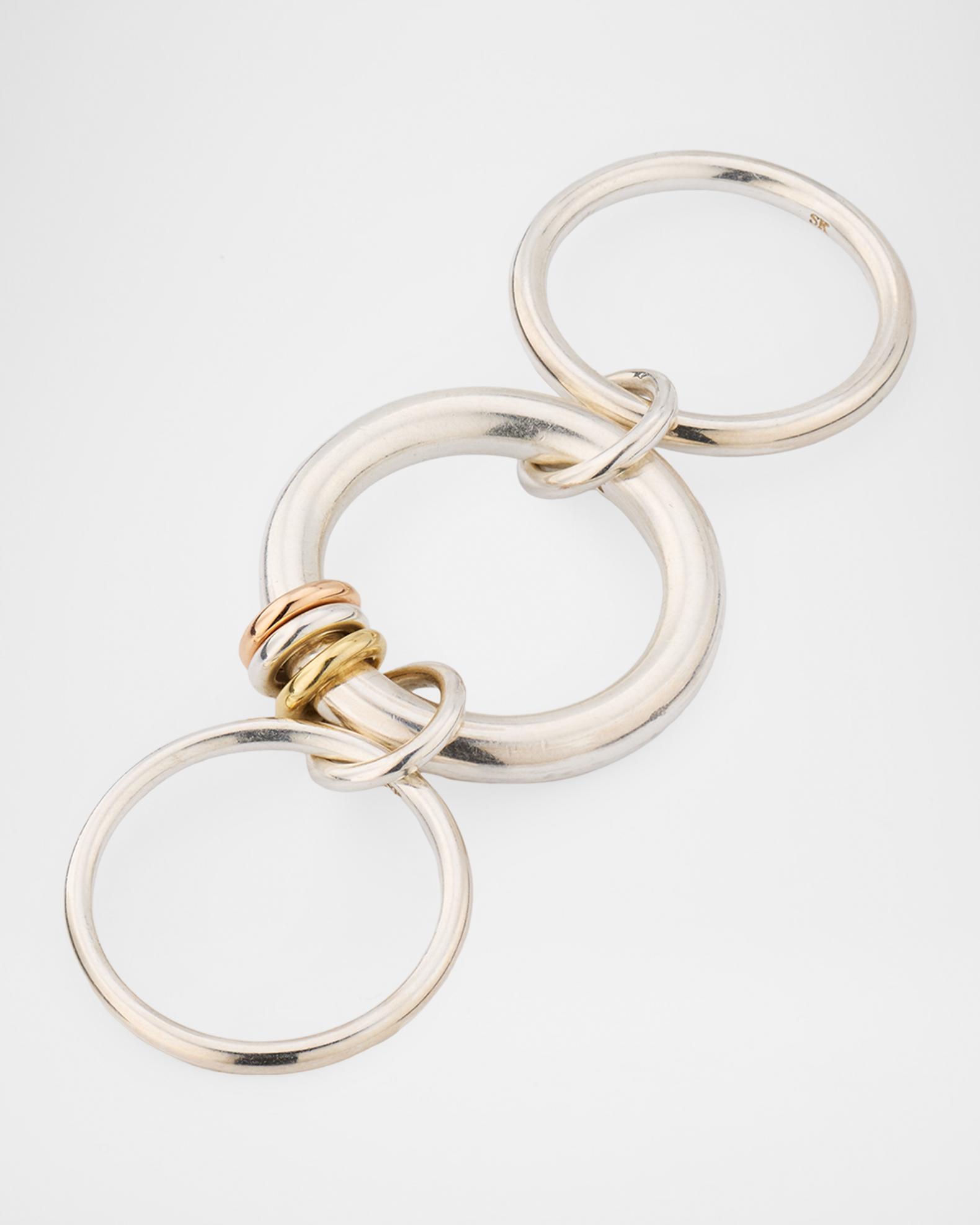 Spinelli Kilcollin Gemini SG Three Link Ring in Sterling Silver