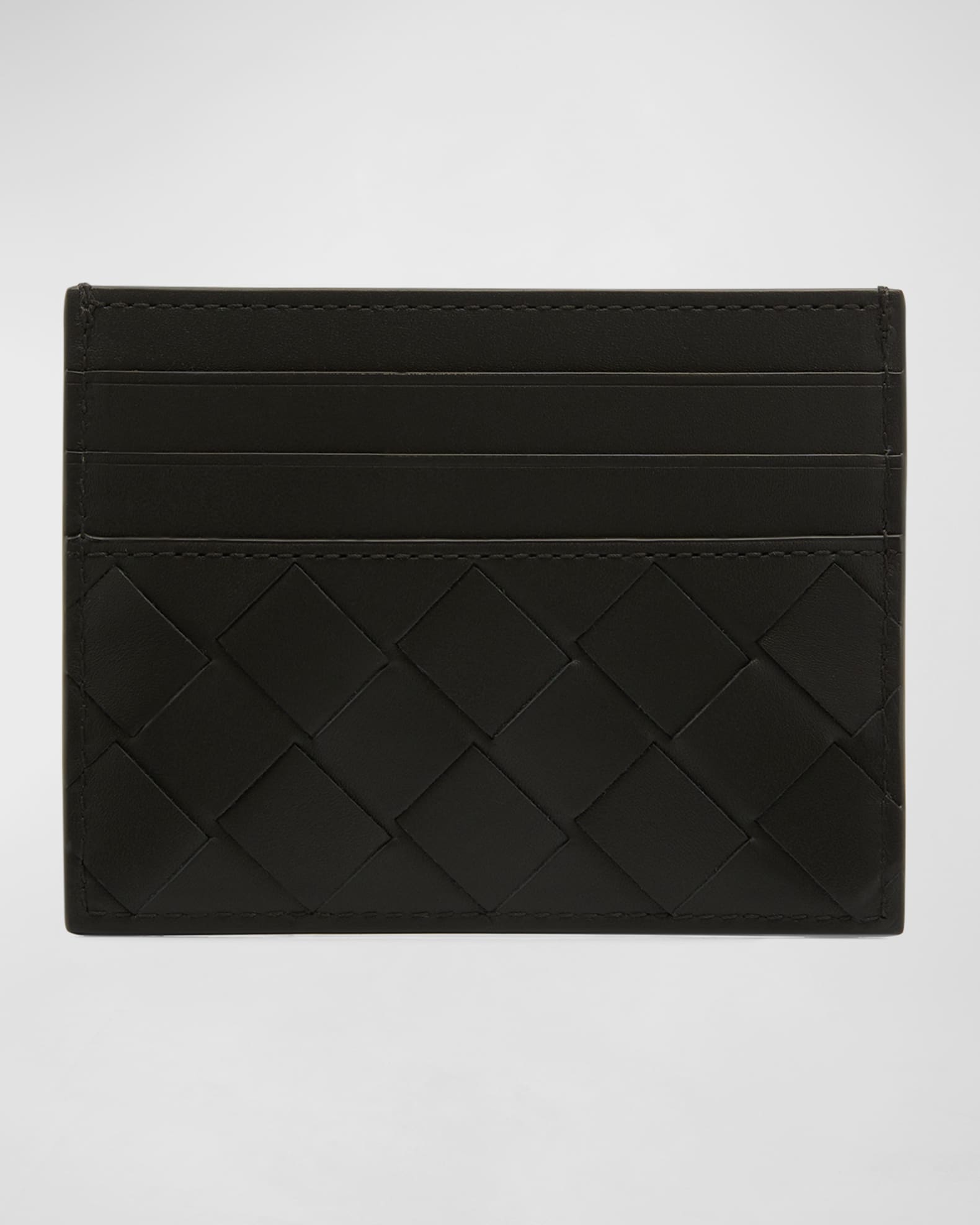 Men's Intrecciato Leather Card Case 0