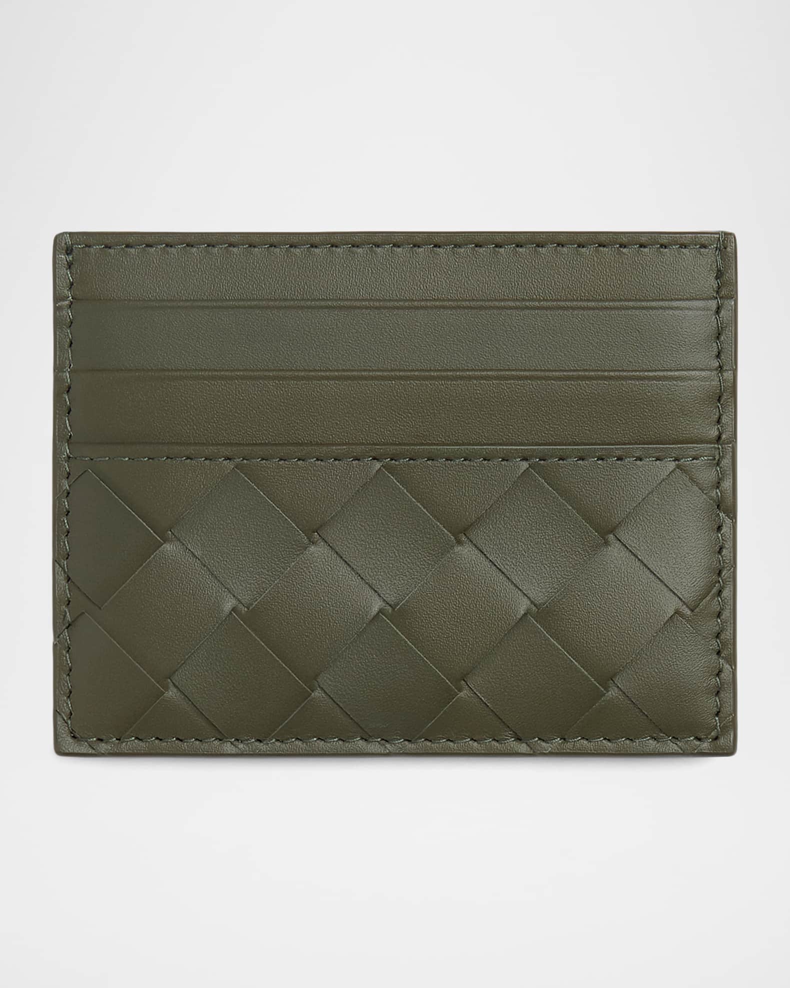 Bottega Veneta Men's Intrecciato Leather Card Case | Neiman Marcus