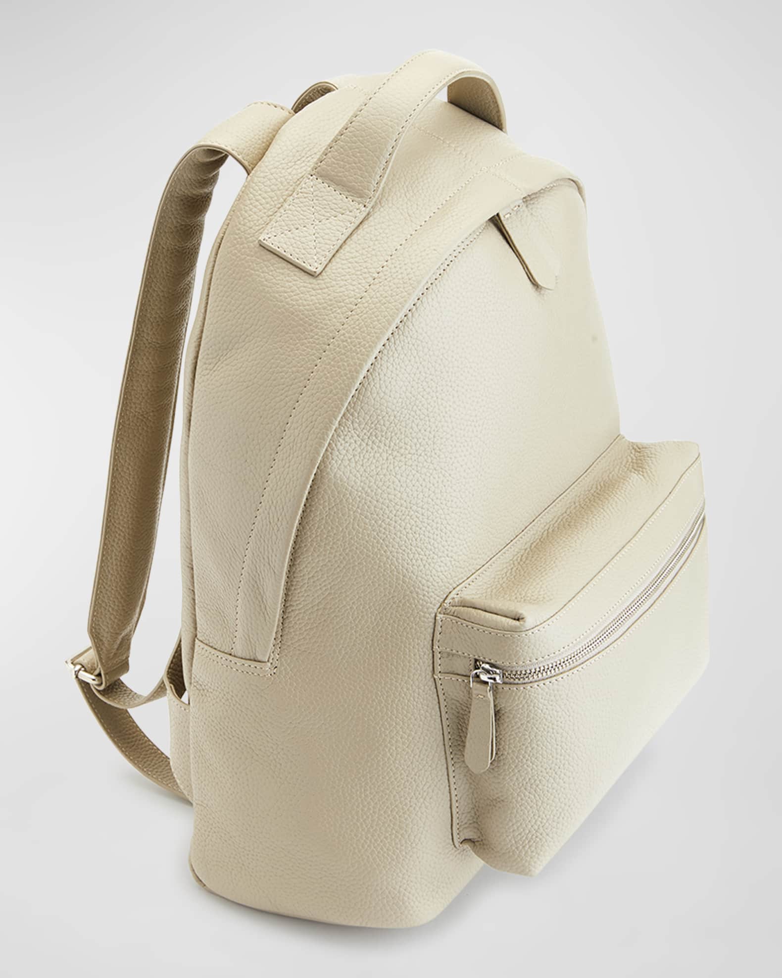 Monogrammed Leather 13" Laptop Backpack 1