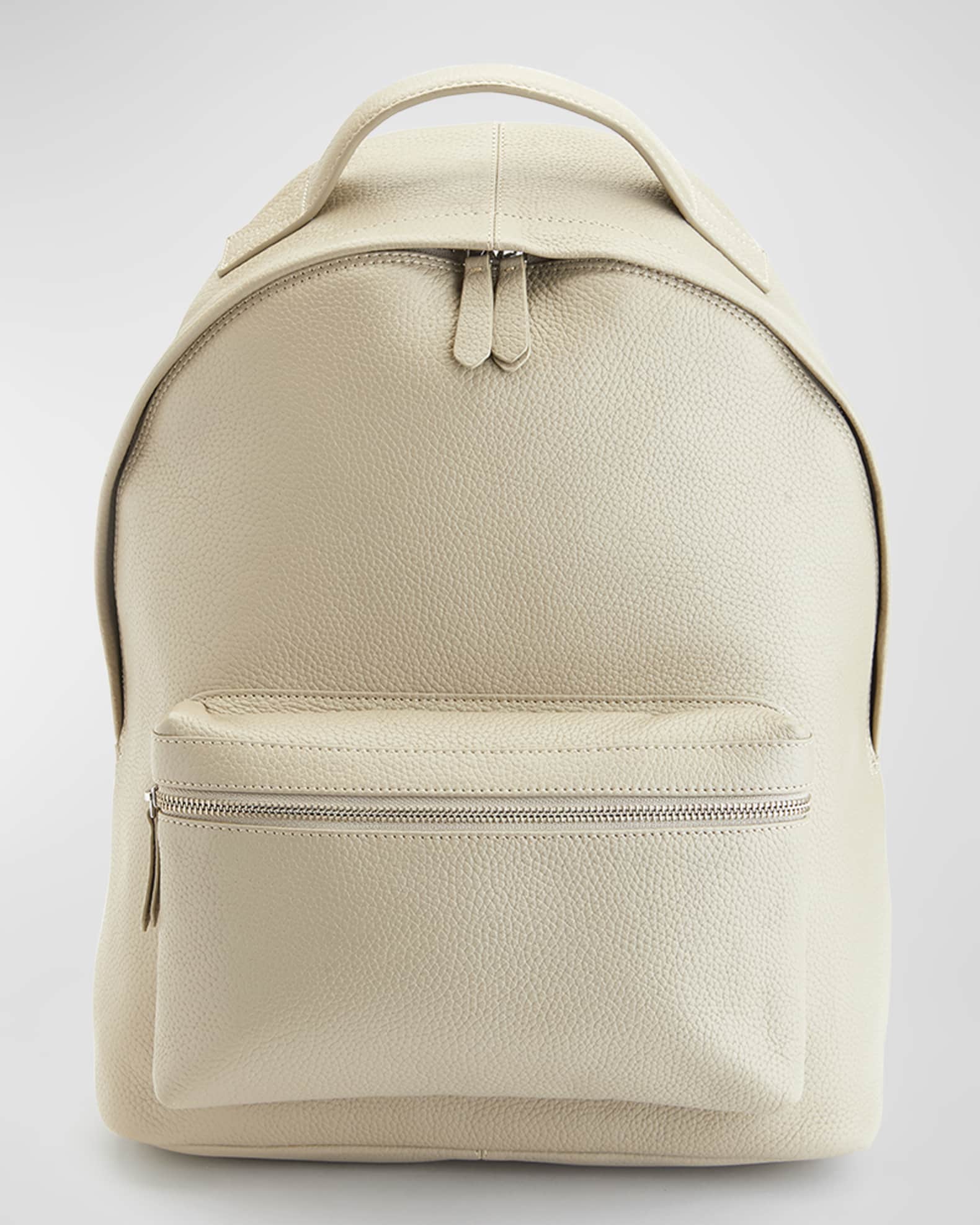 Monogrammed Leather 13" Laptop Backpack 0