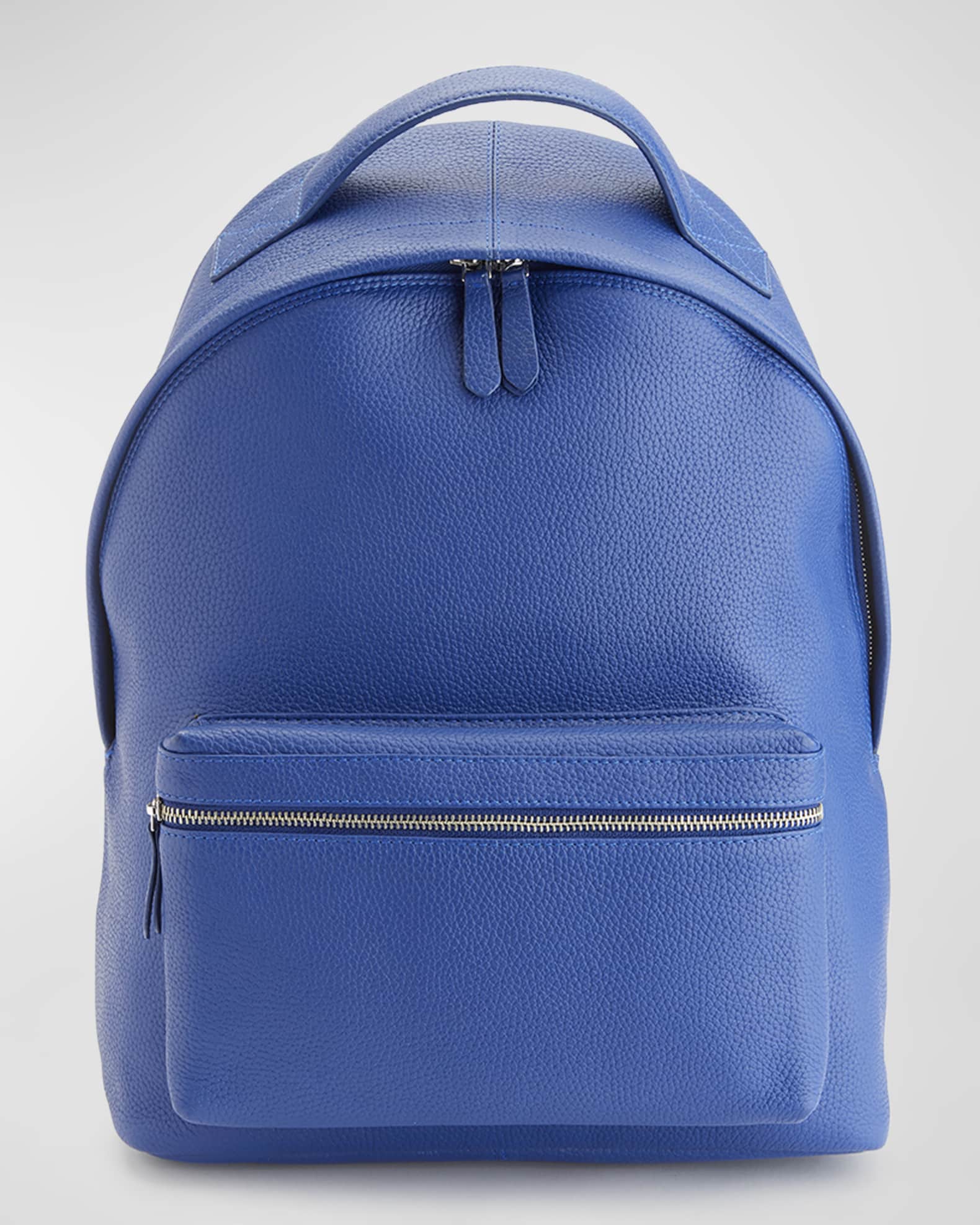 Monogrammed Leather 13 Laptop Backpack