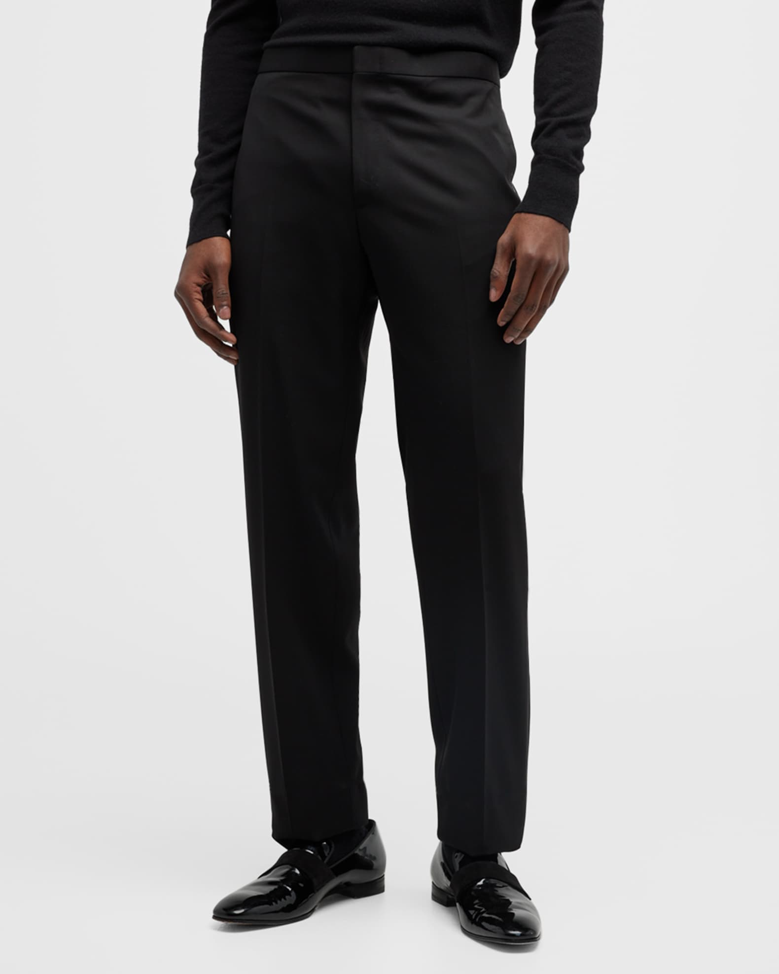 Brioni Men's Solid Formal Trousers | Neiman Marcus