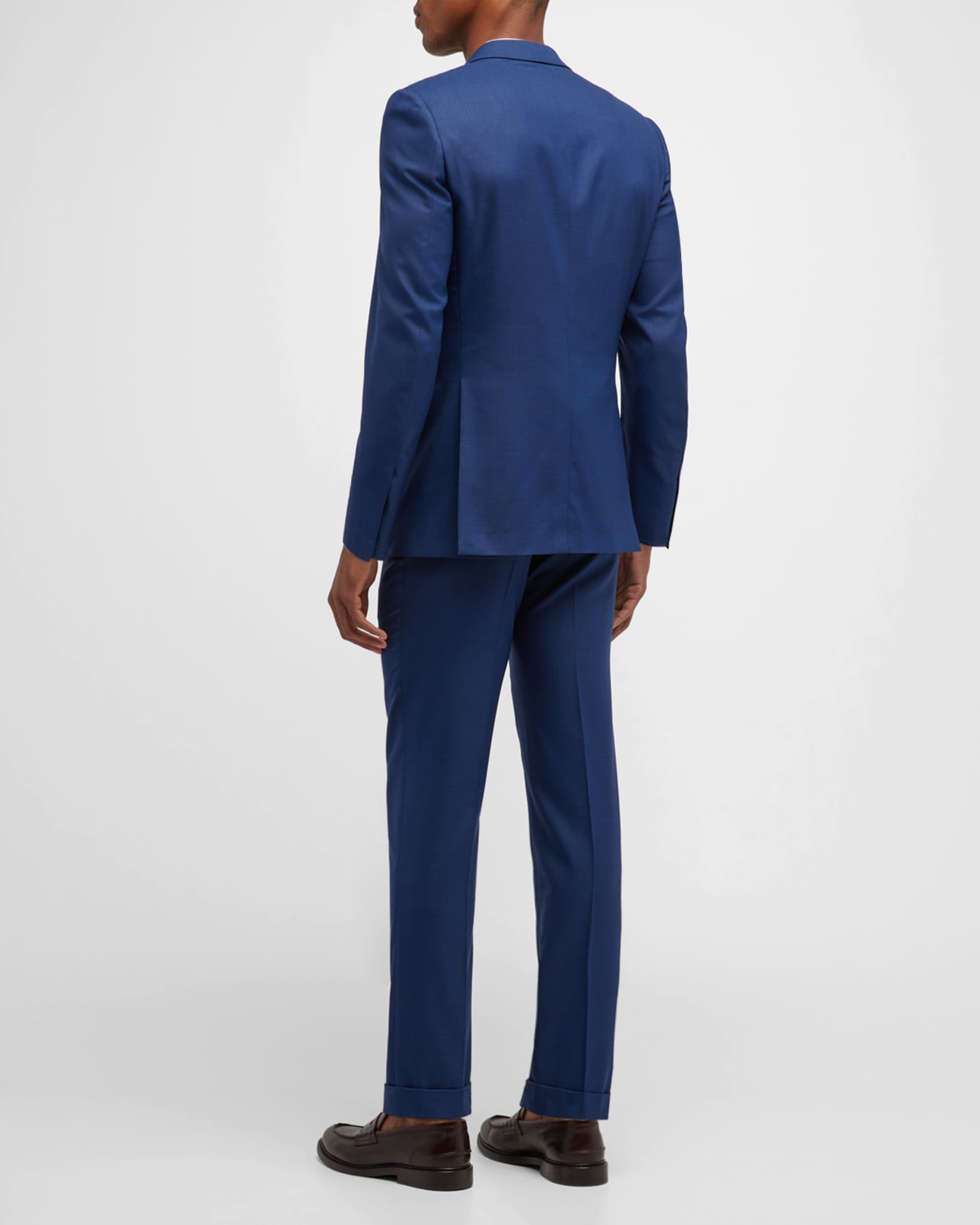 two-piece virgin wool suit