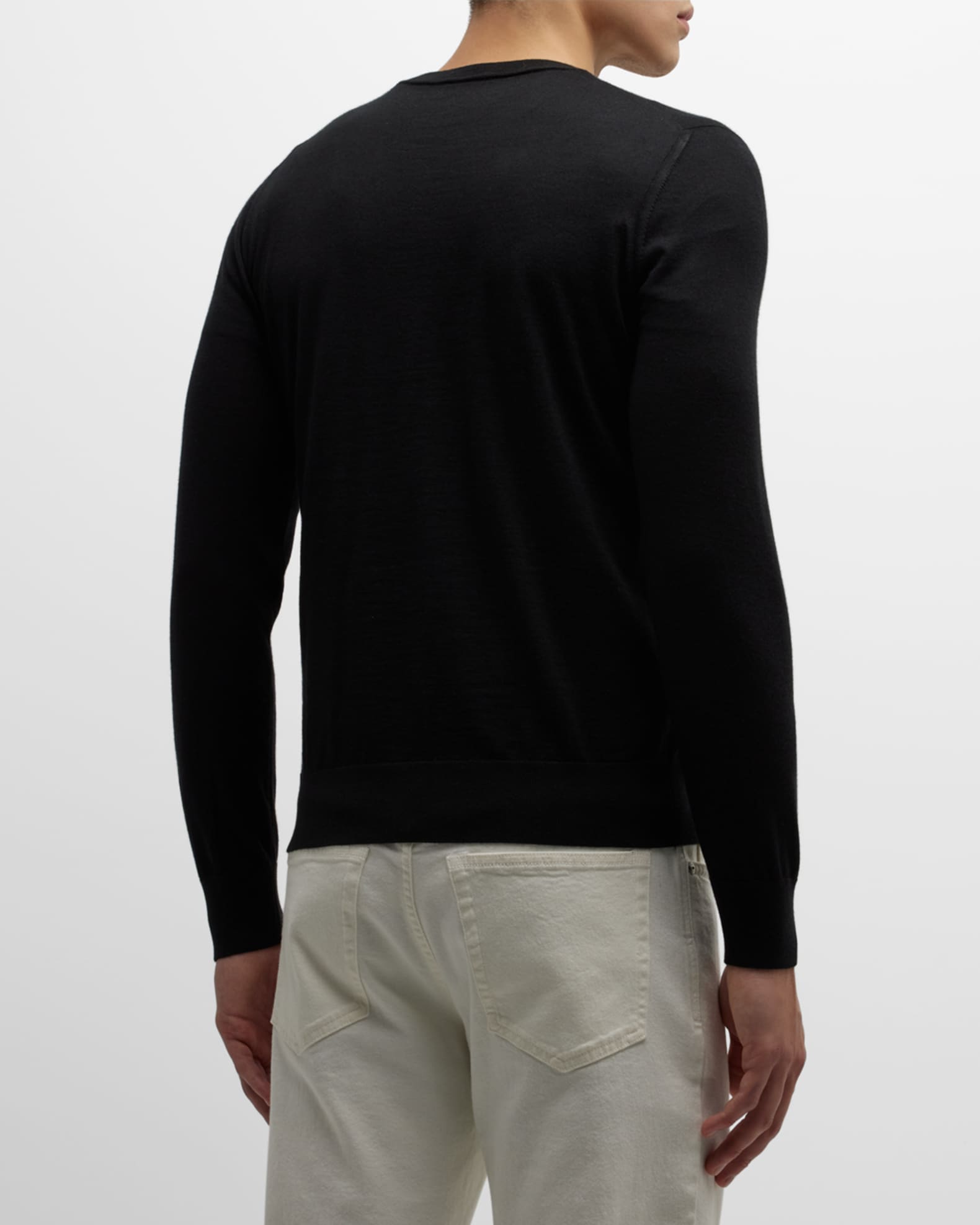 Brioni cashmere silk fine-knit cardigan - Black