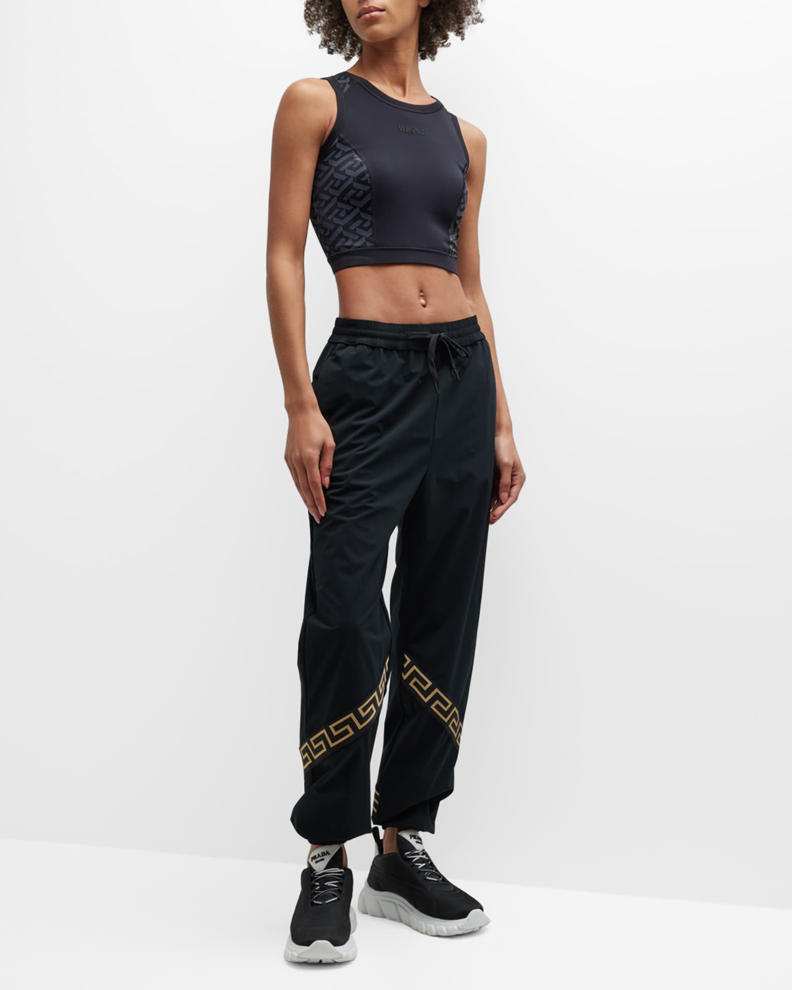 Versace La Greca crop top