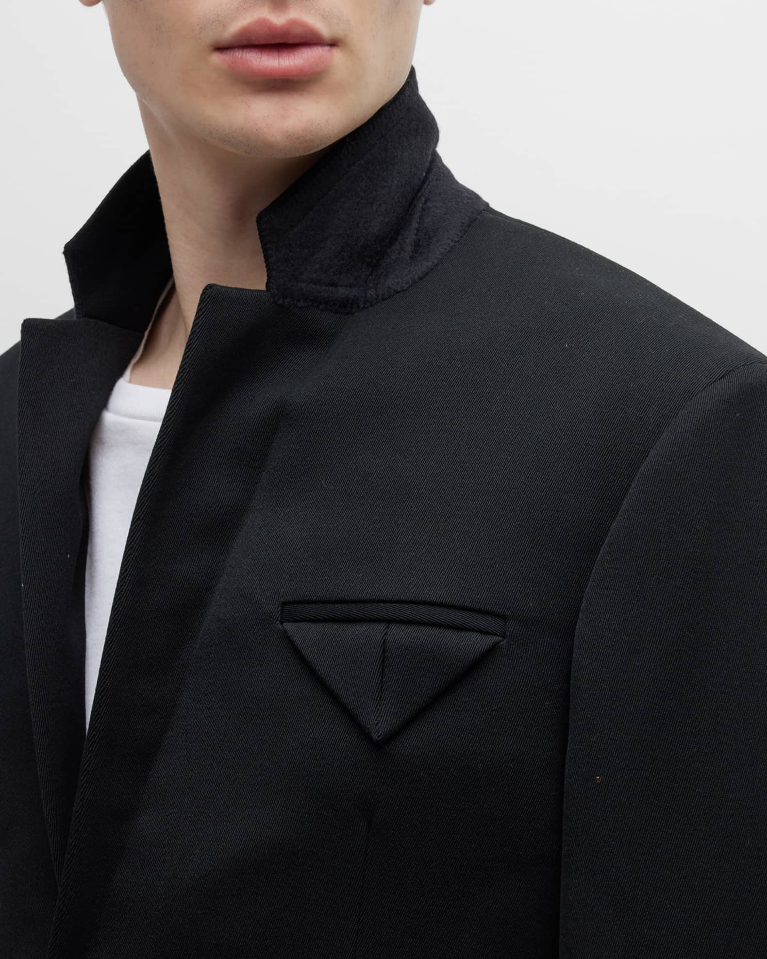 Bottega Veneta Men's Wool Gabardine Sport Jacket | Neiman Marcus