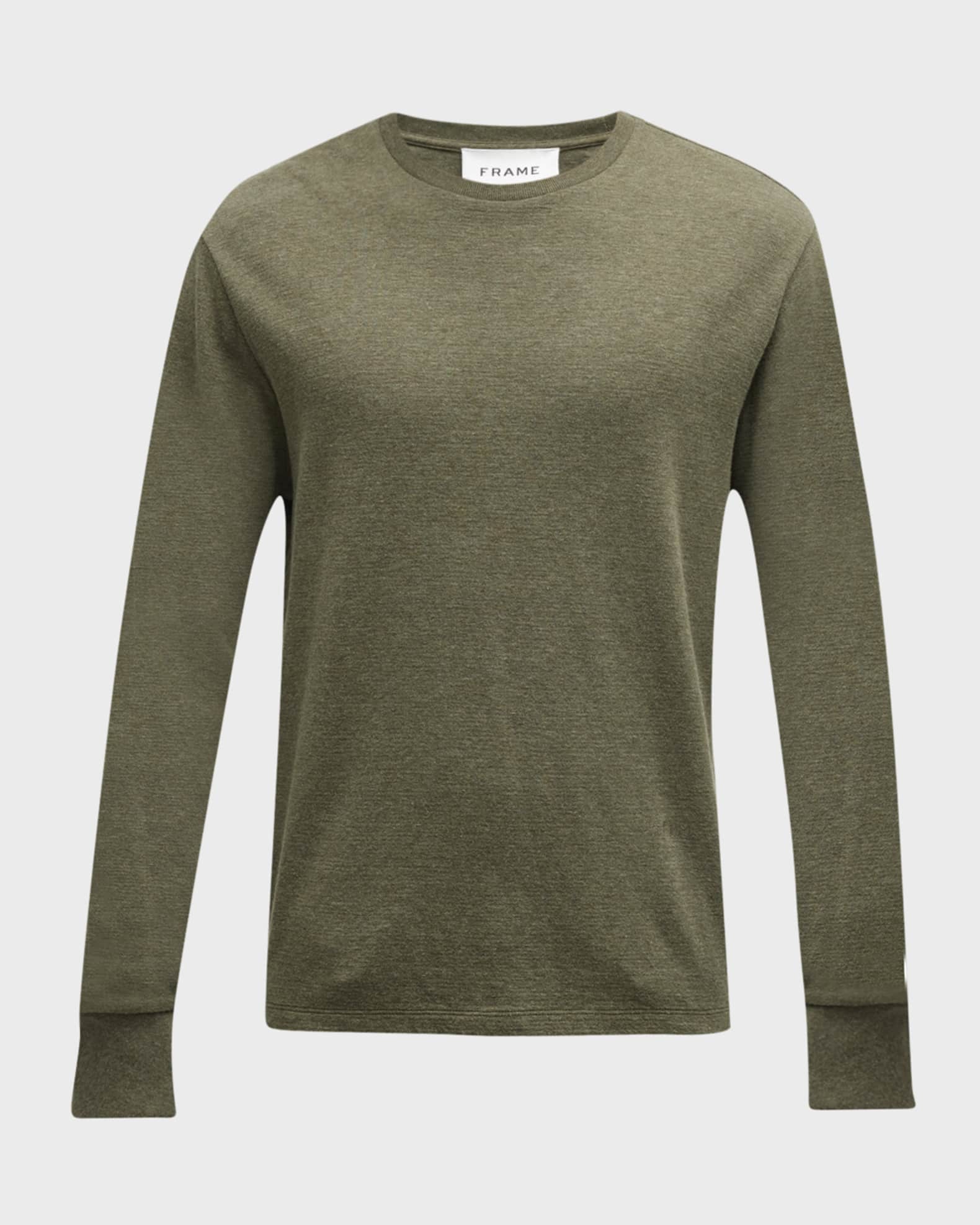 FRAME Men's Duo Fold Cotton Crew Sweater