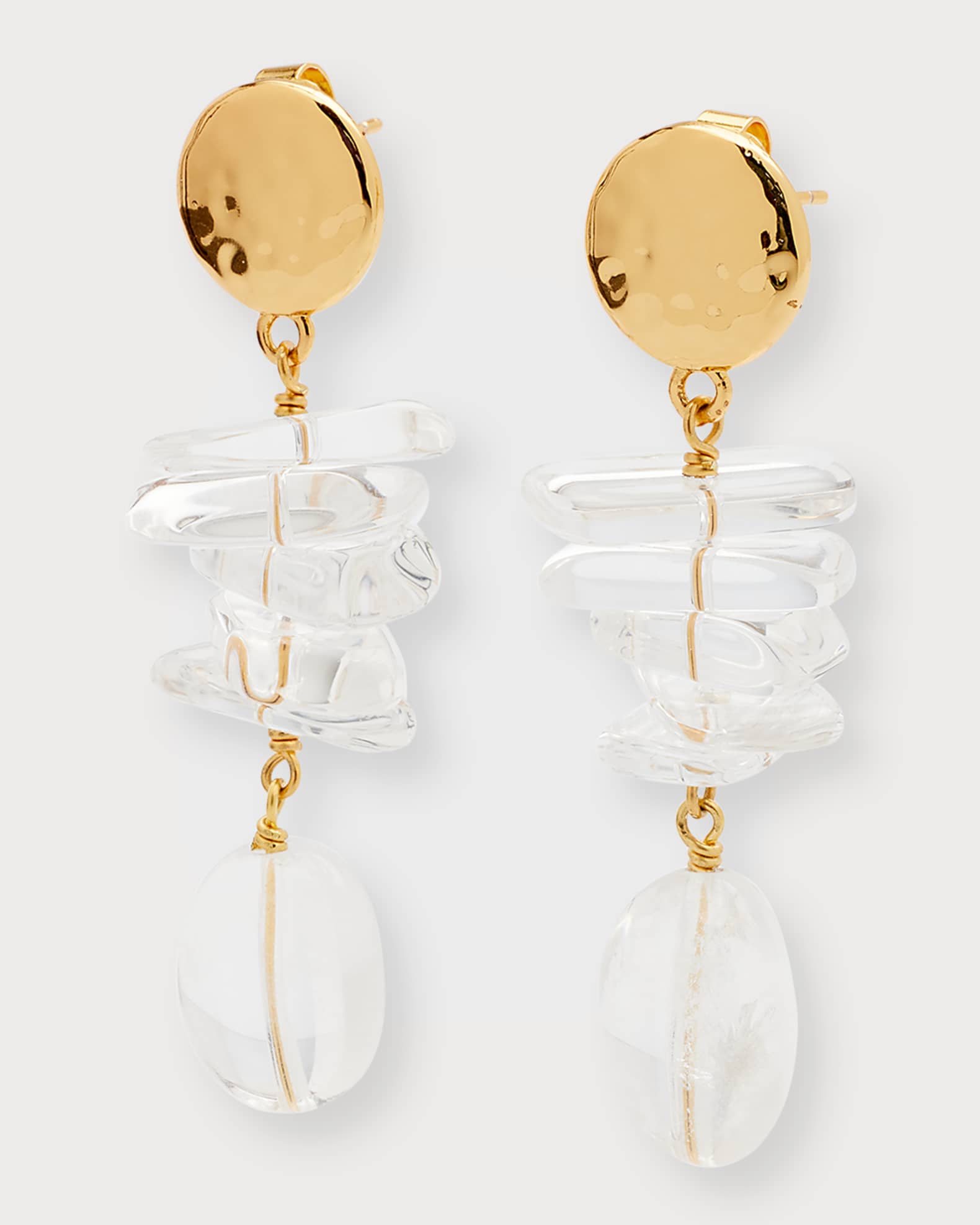 NEST Jewelry Crystal Linear Drop Earrings Neiman Marcus