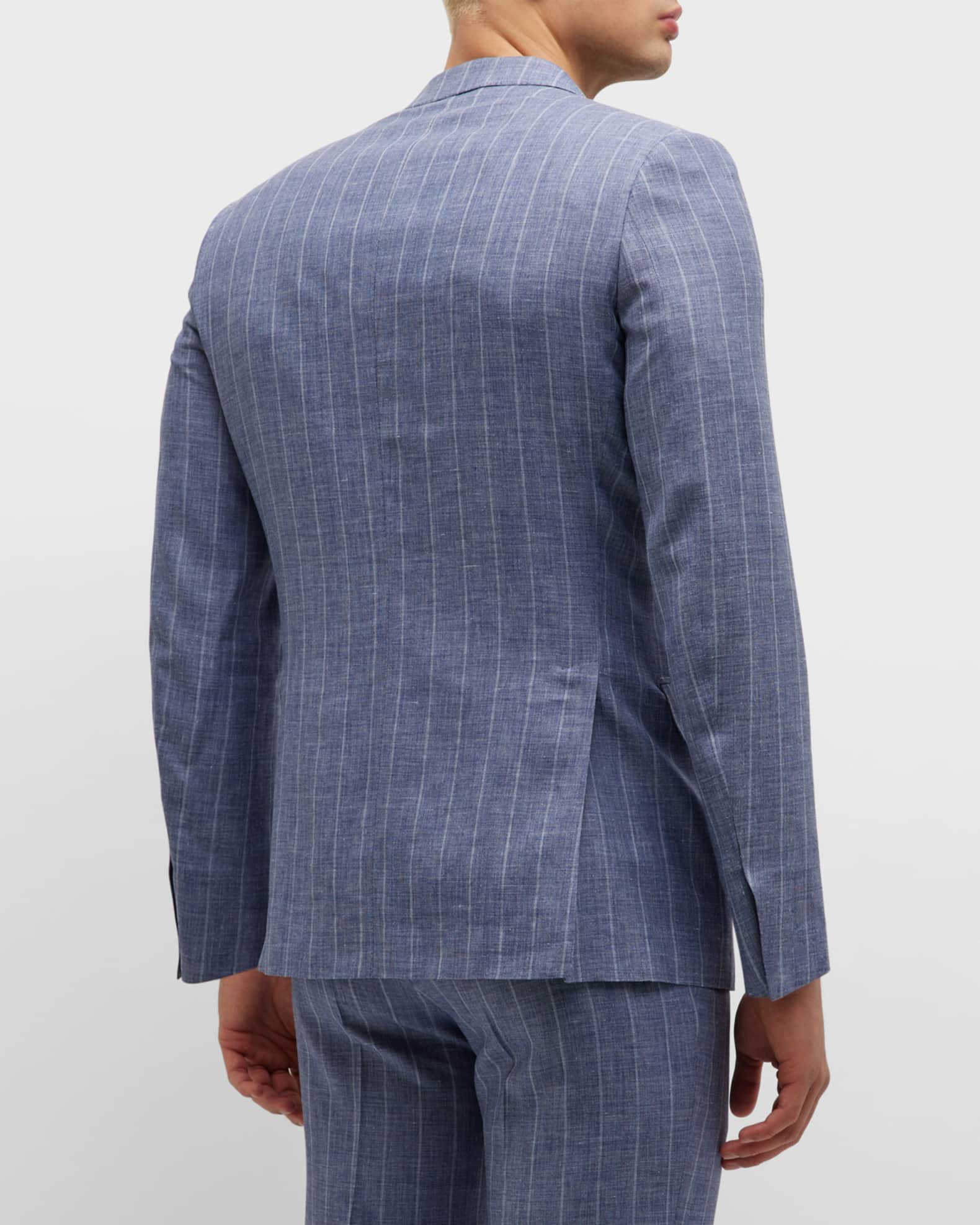 Brioni Men's Chalk Stripe Wool Suit | Neiman Marcus