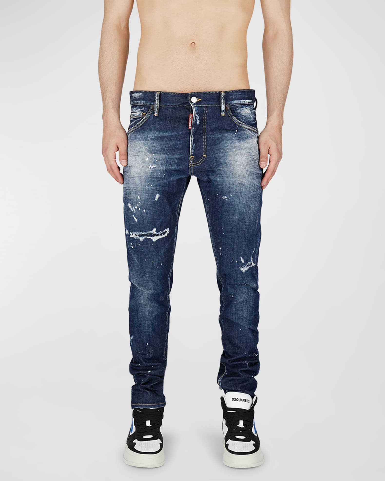 Dsquared2 Men's Cool Guy Bleached Jeans Neiman Marcus