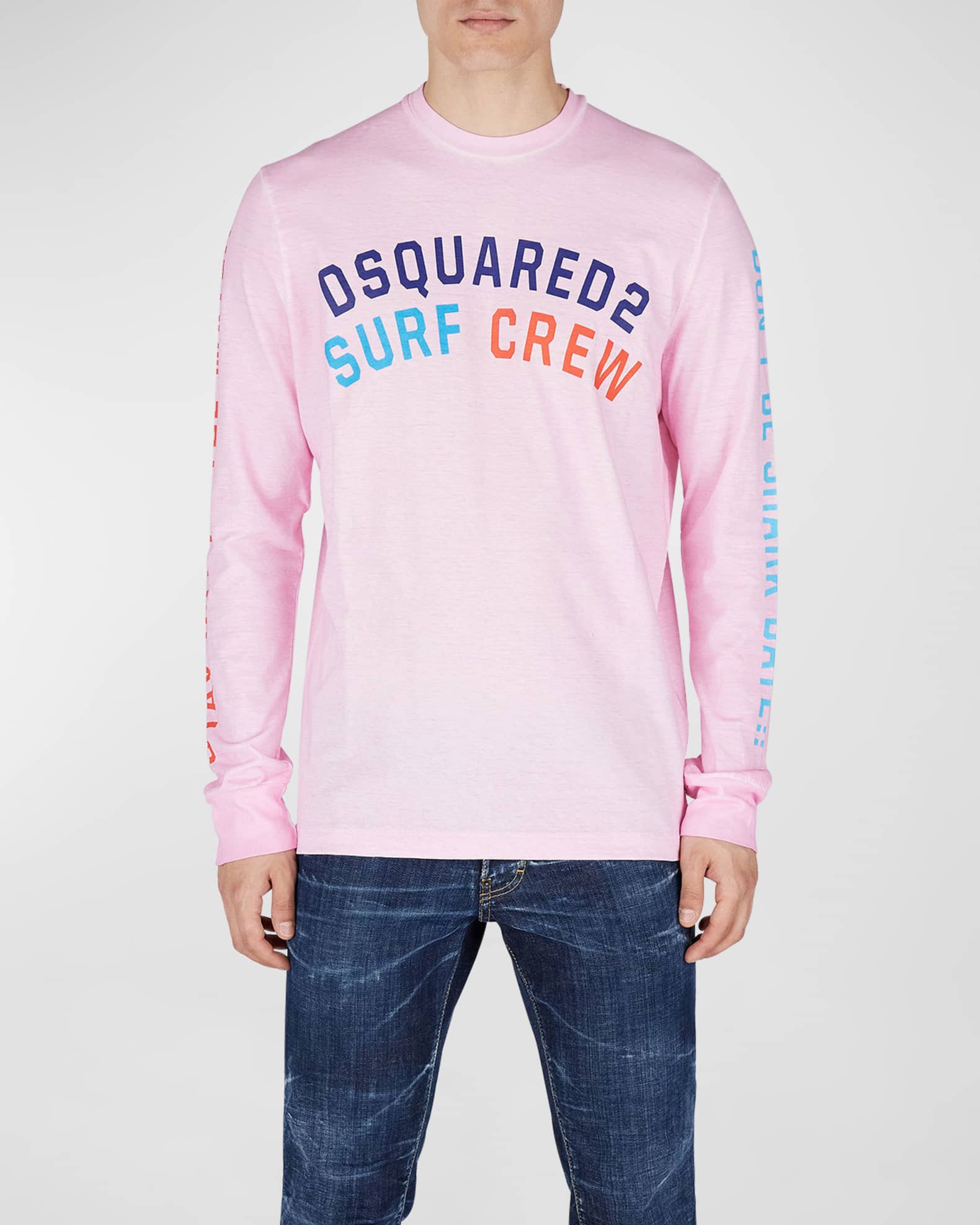 anker rand overspringen Dsquared2 Men's Surf Crew Typographic T-Shirt | Neiman Marcus