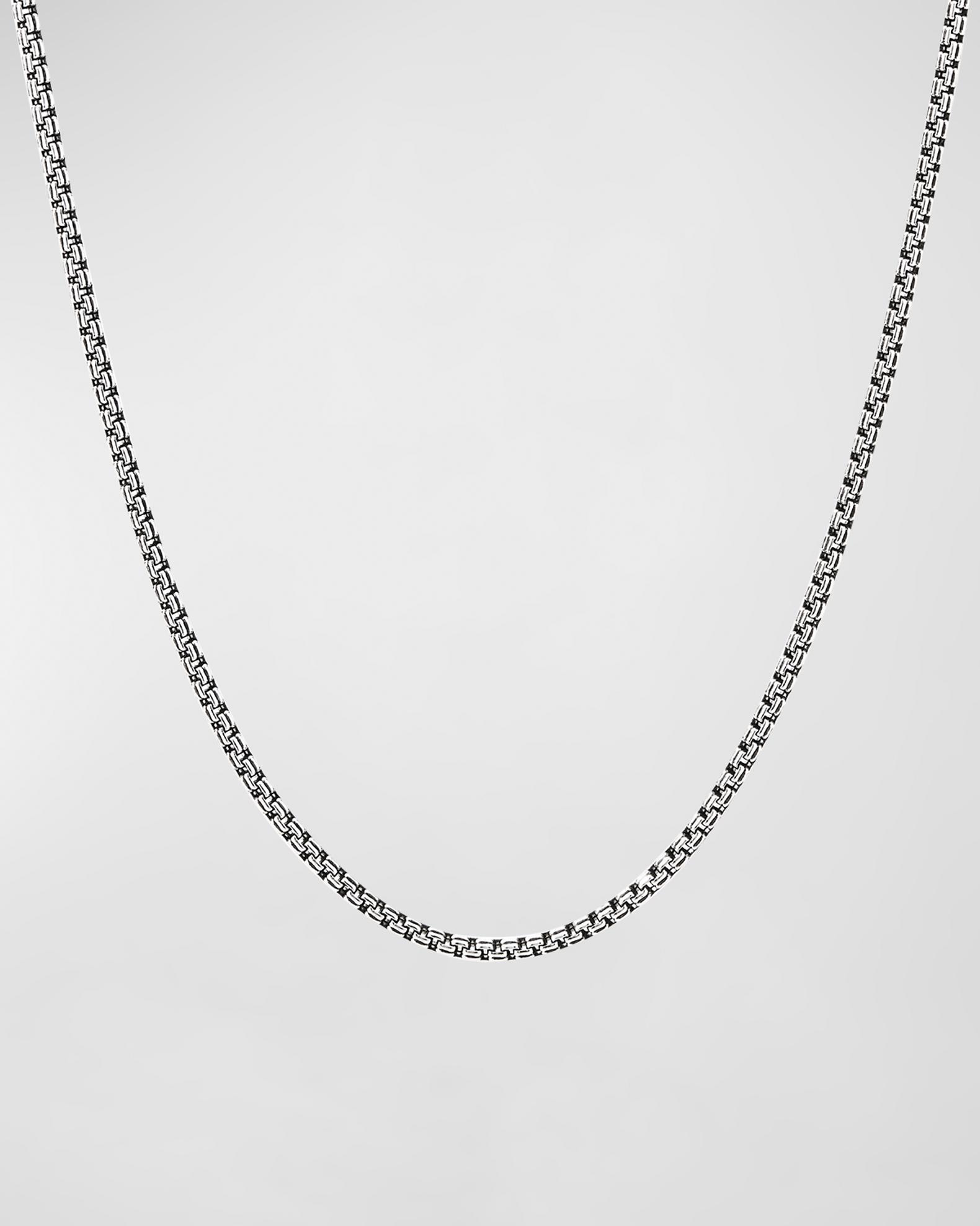Men's Silver Double Box Chain Necklaces | Neiman Marcus