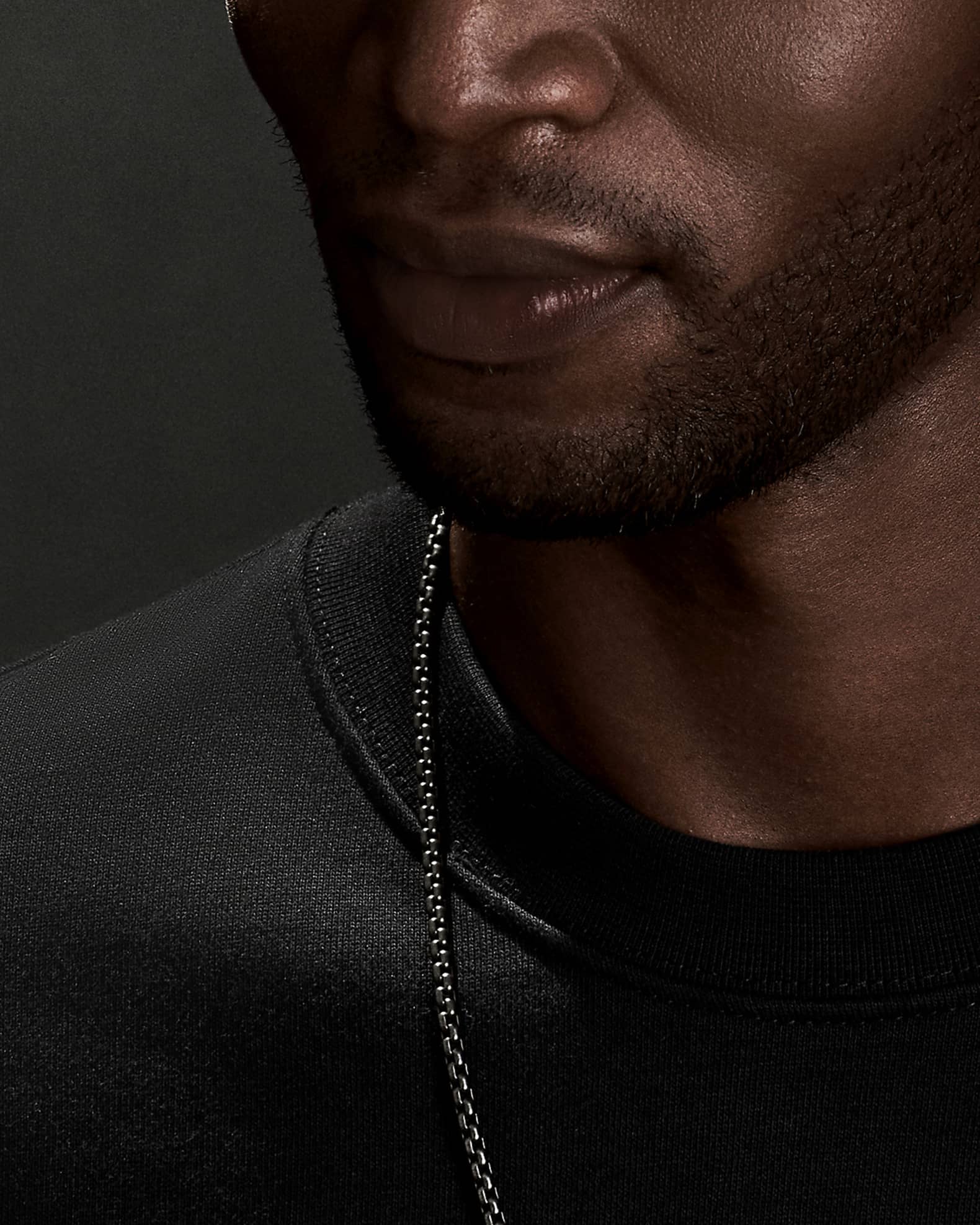 Men's Darkened Stainless Steel Box Chain Necklaces Neiman Marcus