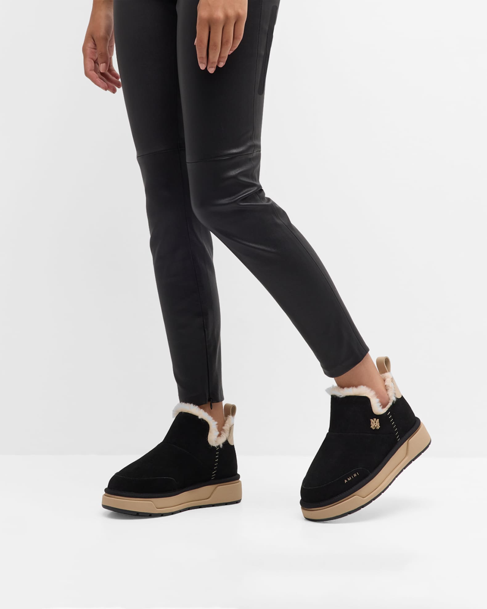 shearling ankle boots