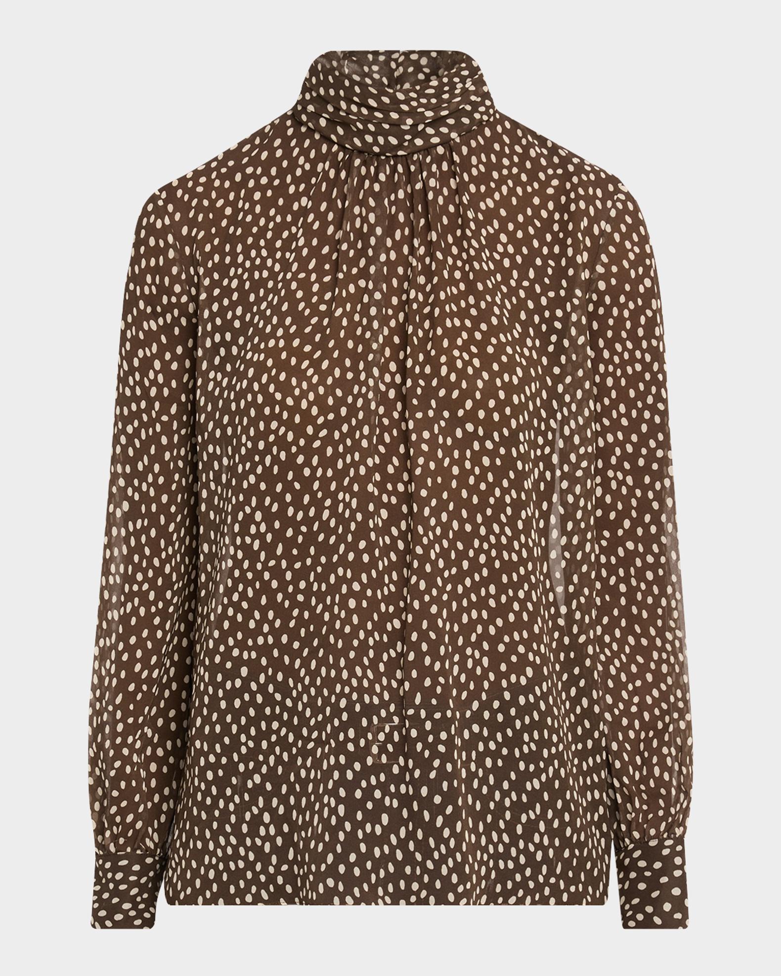 Nili Lotan Remie Polka-Dot Blouse | Neiman Marcus