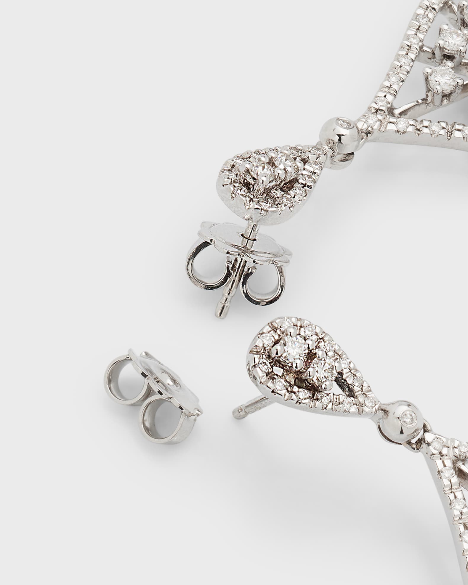 Cassidy Diamonds 18K White Gold Diamond Chandelier Earrings Neiman Marcus