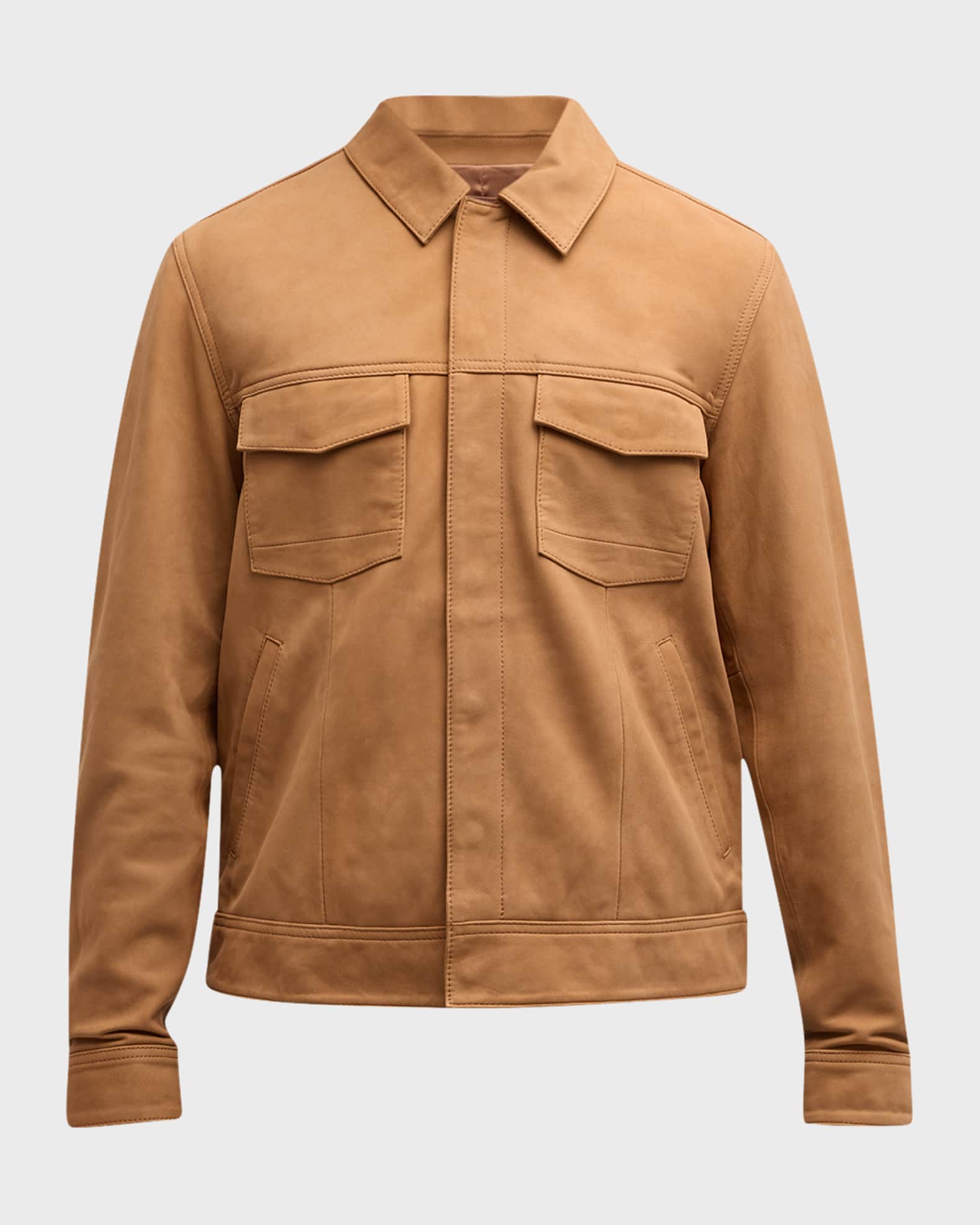 PAIGE Men's Pedro Soft Lamb Suede Jacket