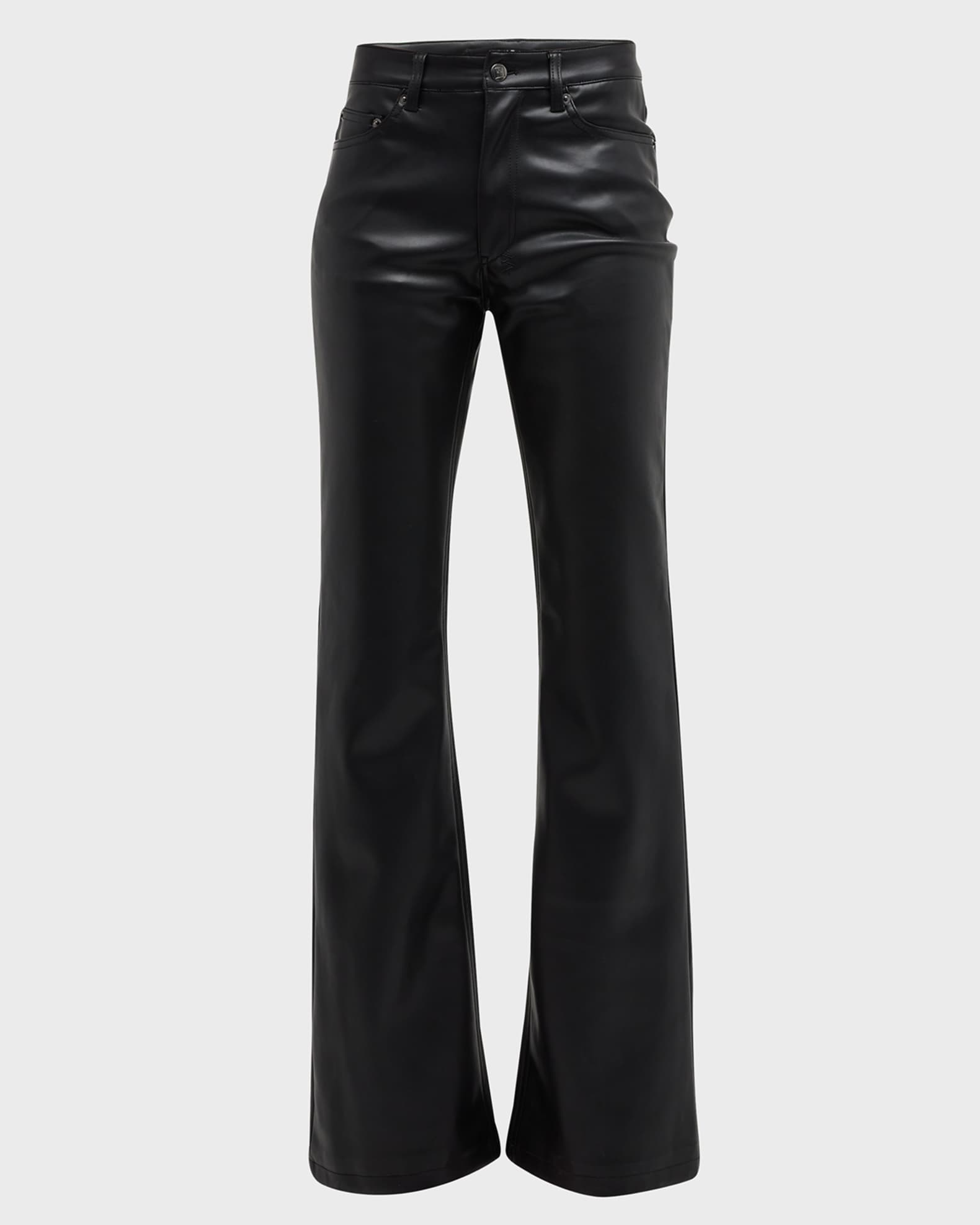 Ksubi Soho Faux Leather Bootcut Jeans Neiman Marcus