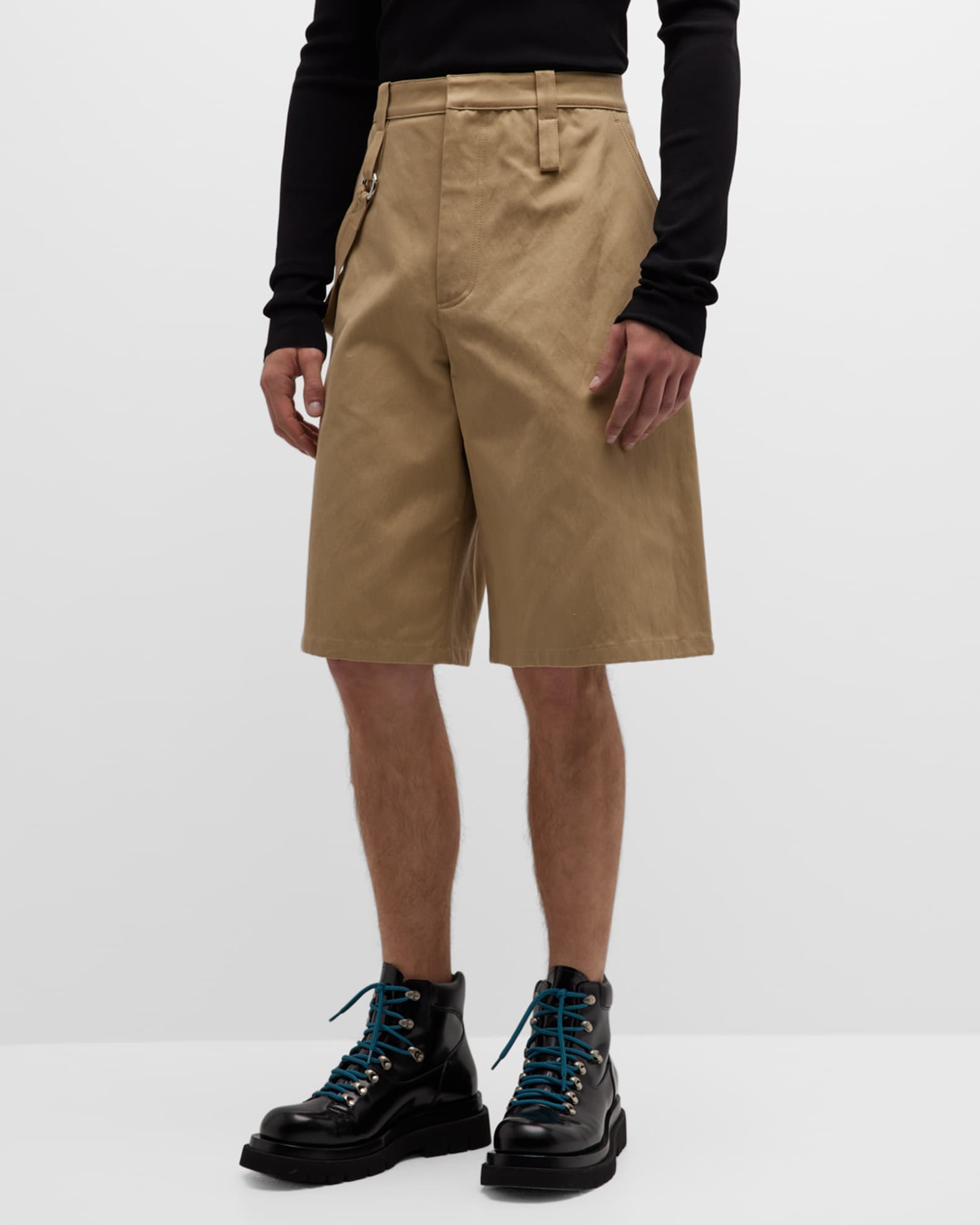 Mens wide hotsell leg shorts