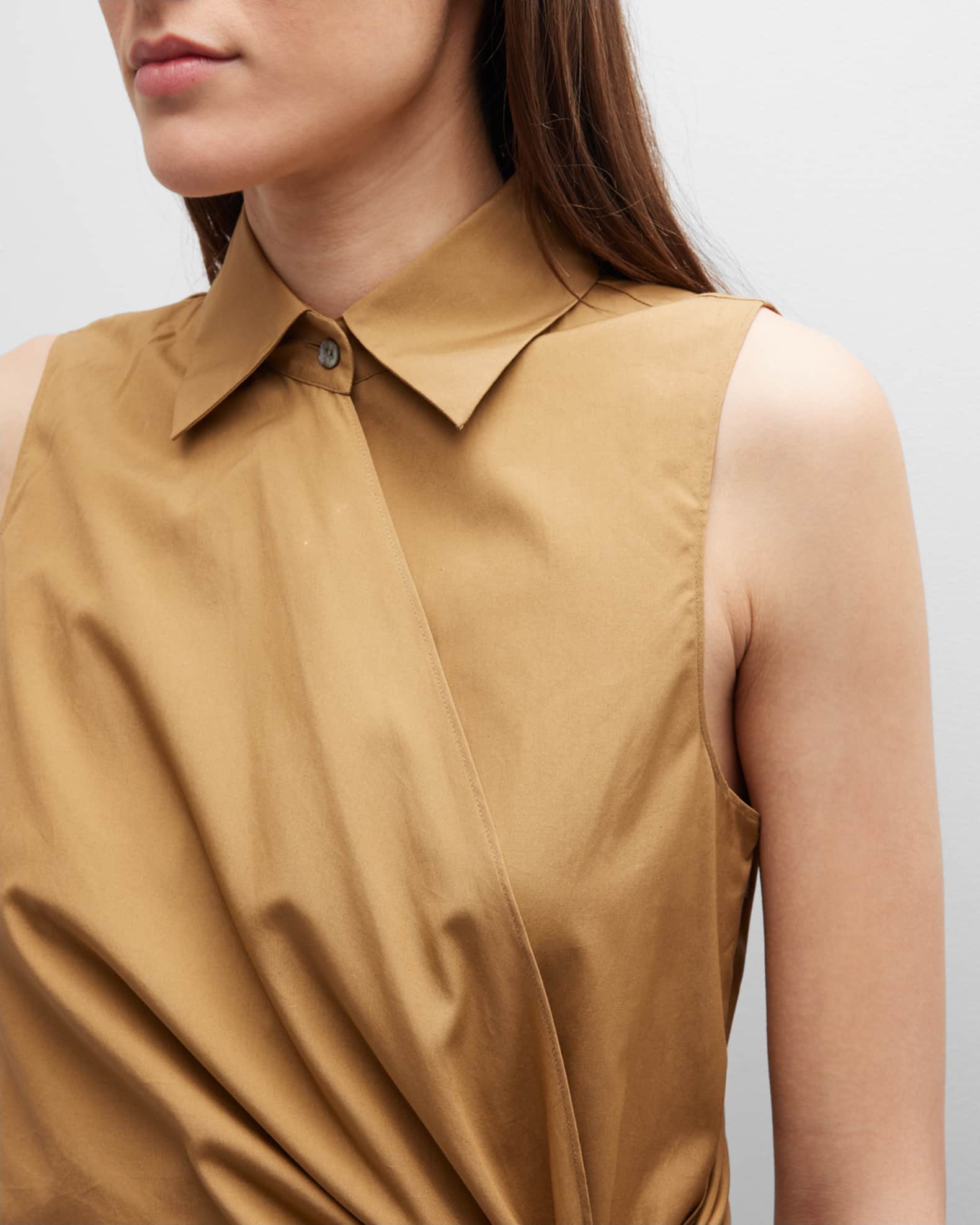Vince Canvas Tape Flare Shirtdress