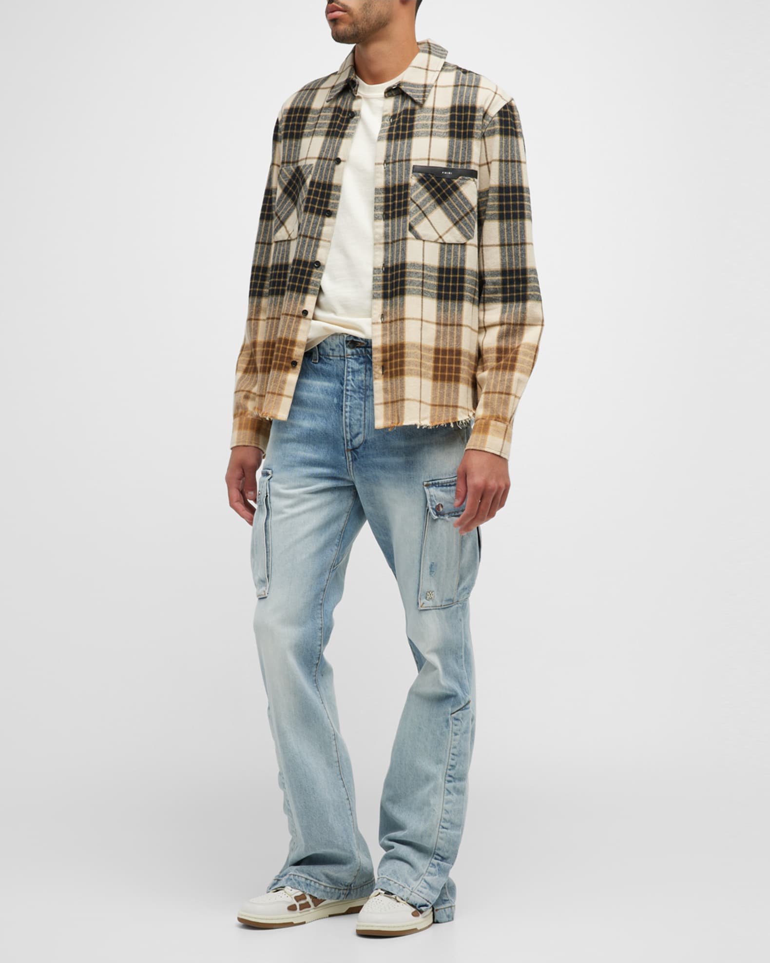 Amiri Men's M65 Cargo Flare Jeans | Neiman Marcus