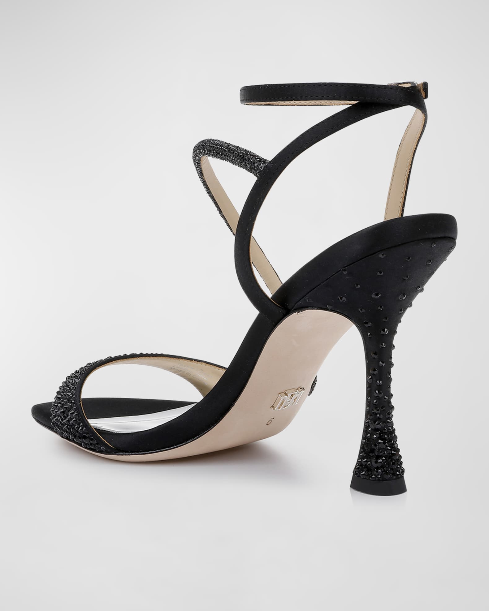 badgley mischka rhinestone shoes