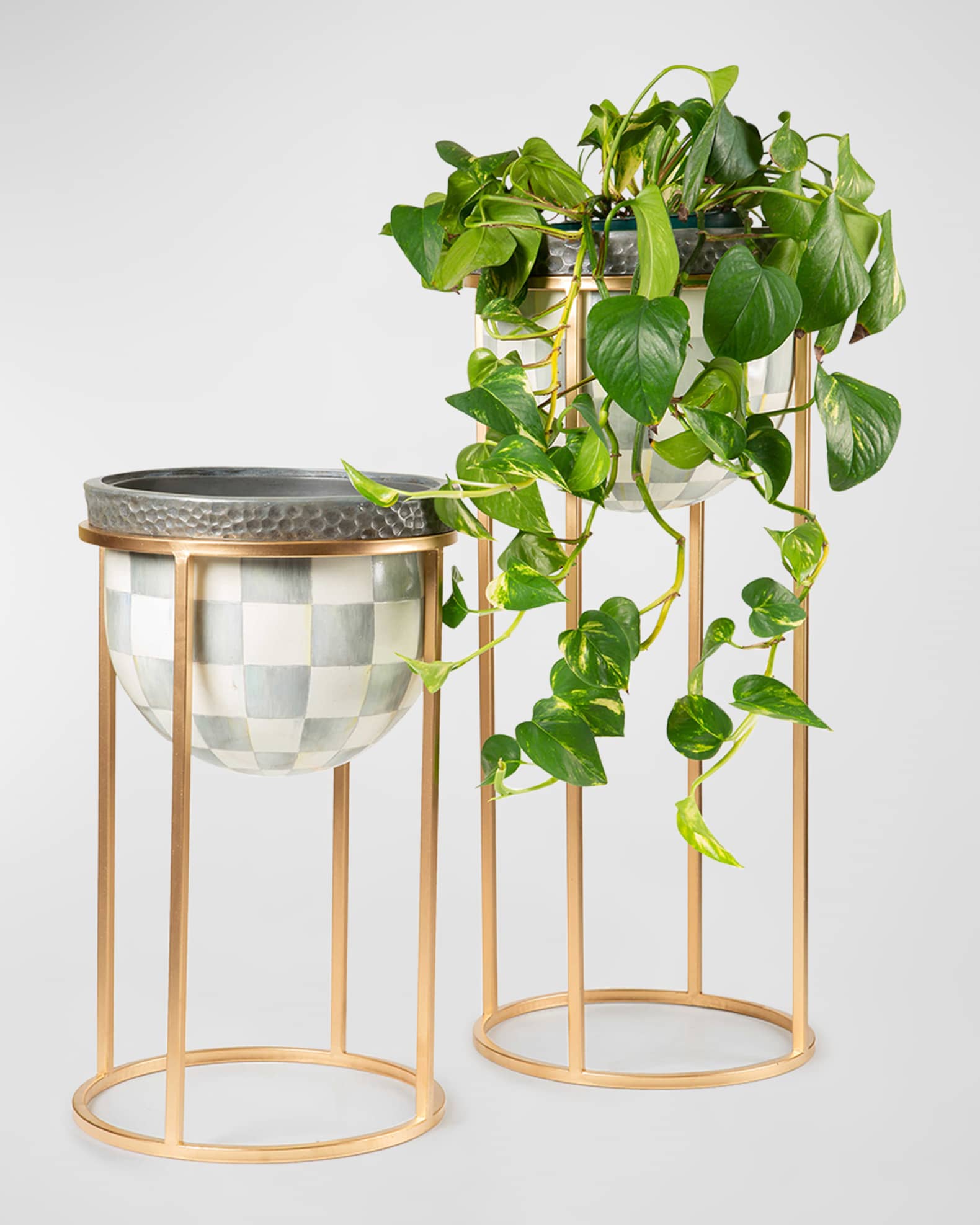 Sterling Stripe Plant Stand 1