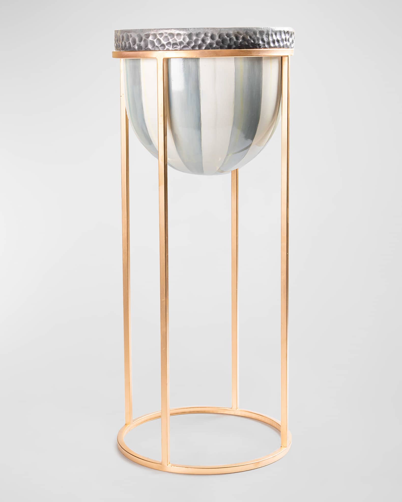 Sterling Stripe Plant Stand 0