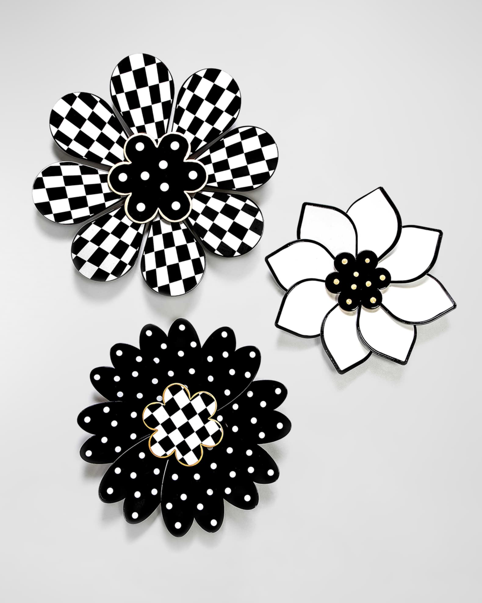 Marquee Wall Flowers, Set of 3  0