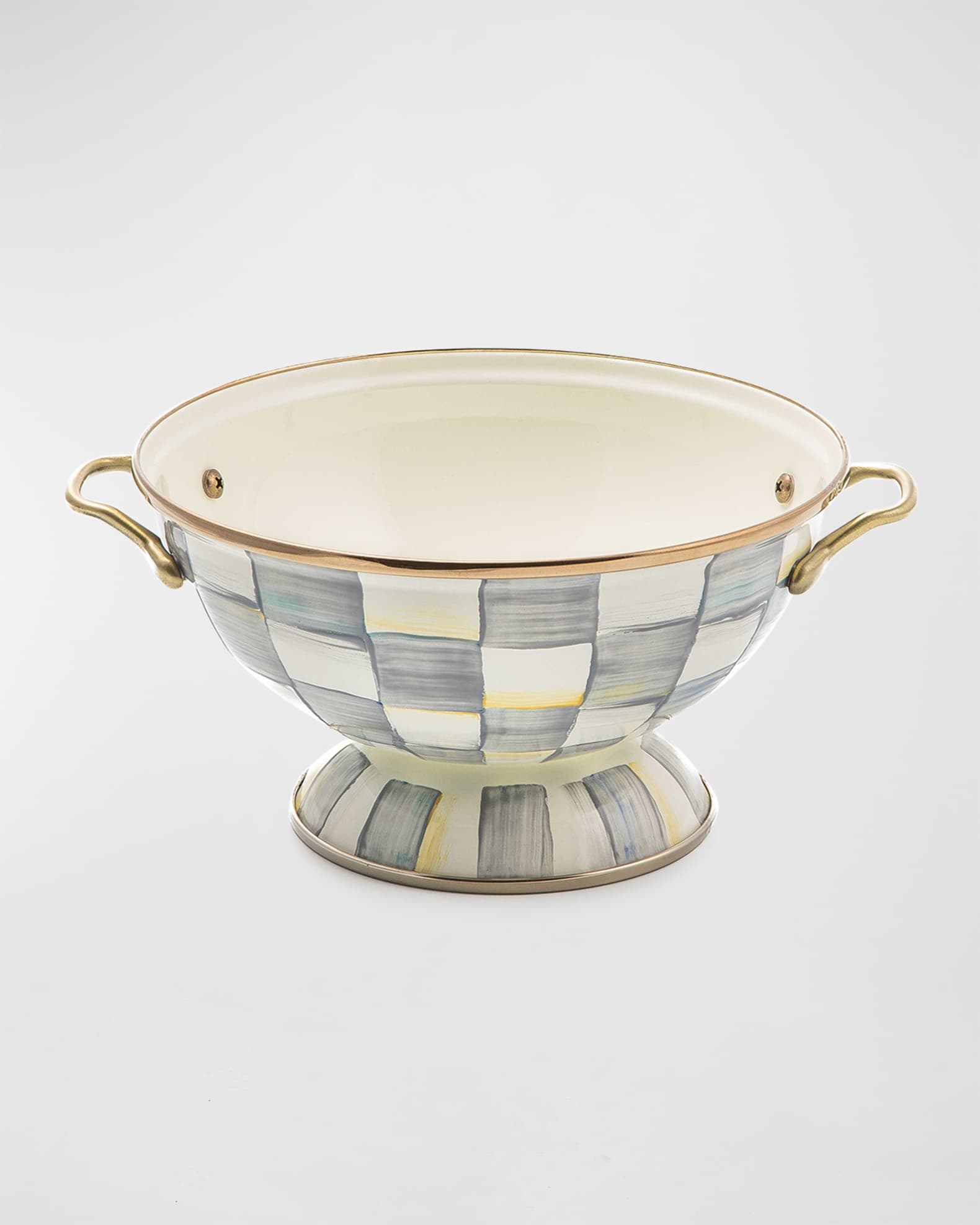 Sterling Check Enamel Almost Everything Bowl  0